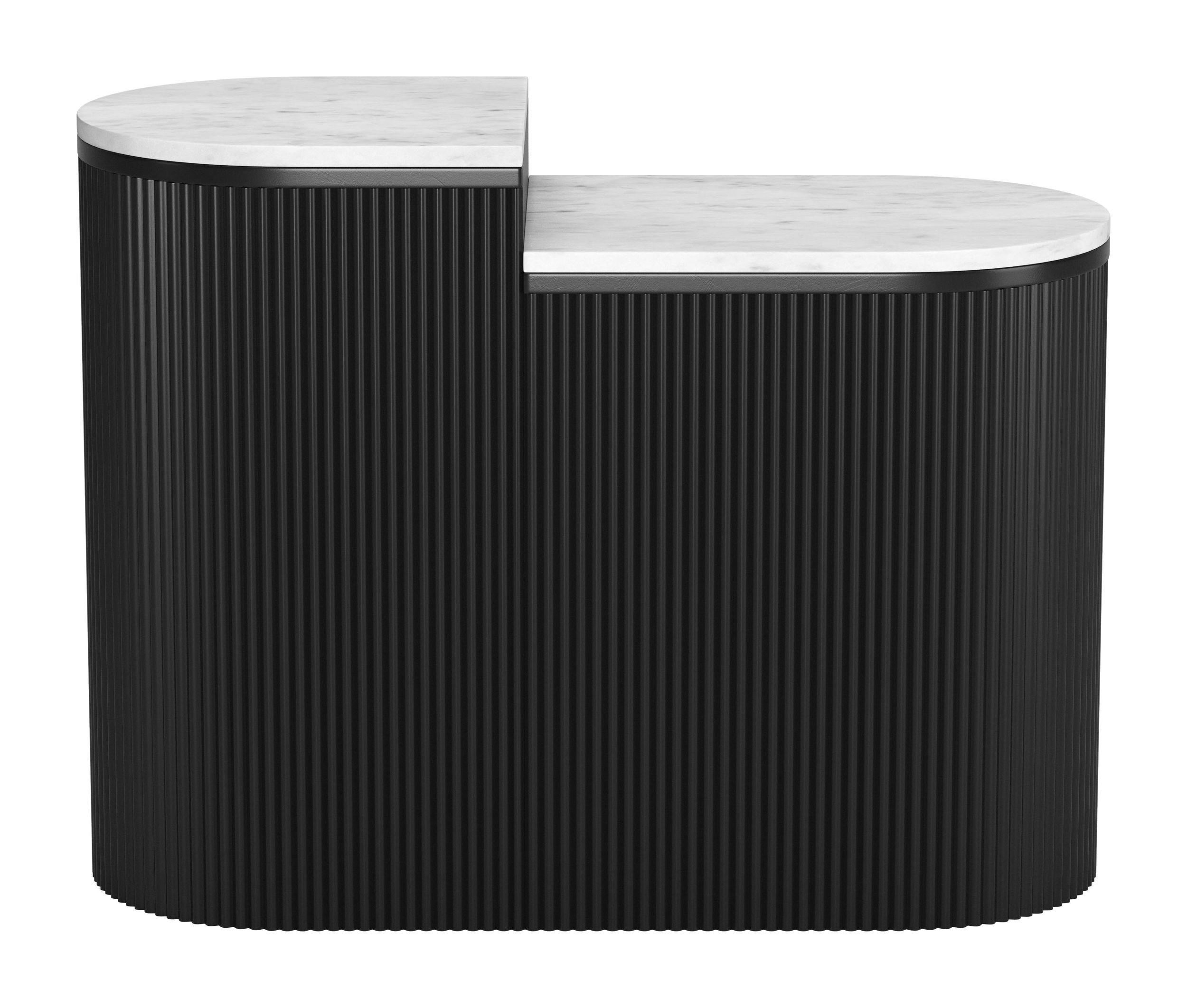 Ormara Marble/Wood Side Table Set