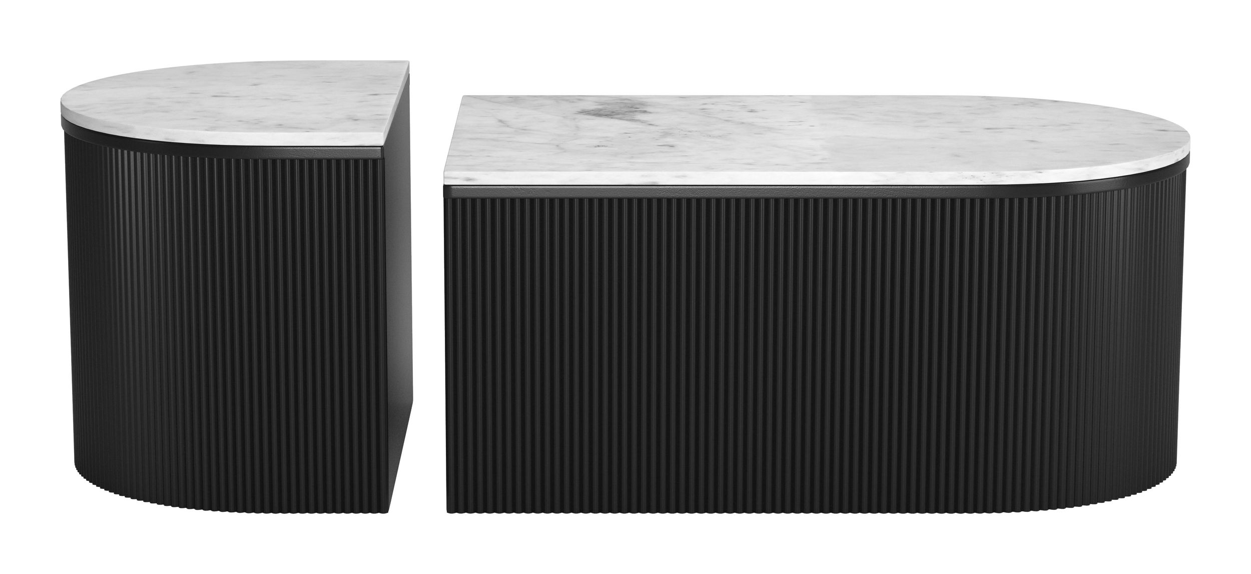 Ormara Marble/Wood Coffee Table Set