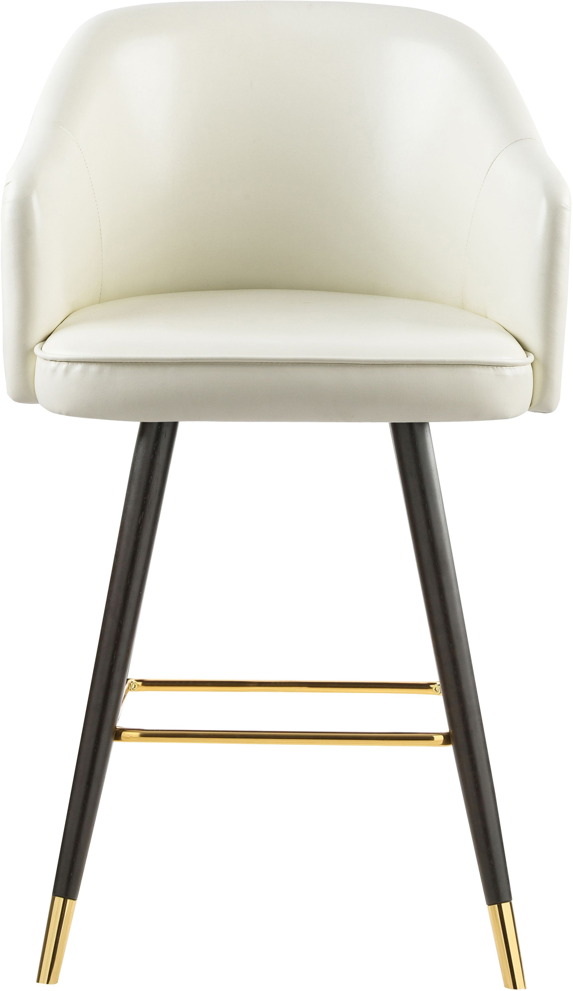 Barbosa Faux Leather Counter Stool with Espresso Wood Legs