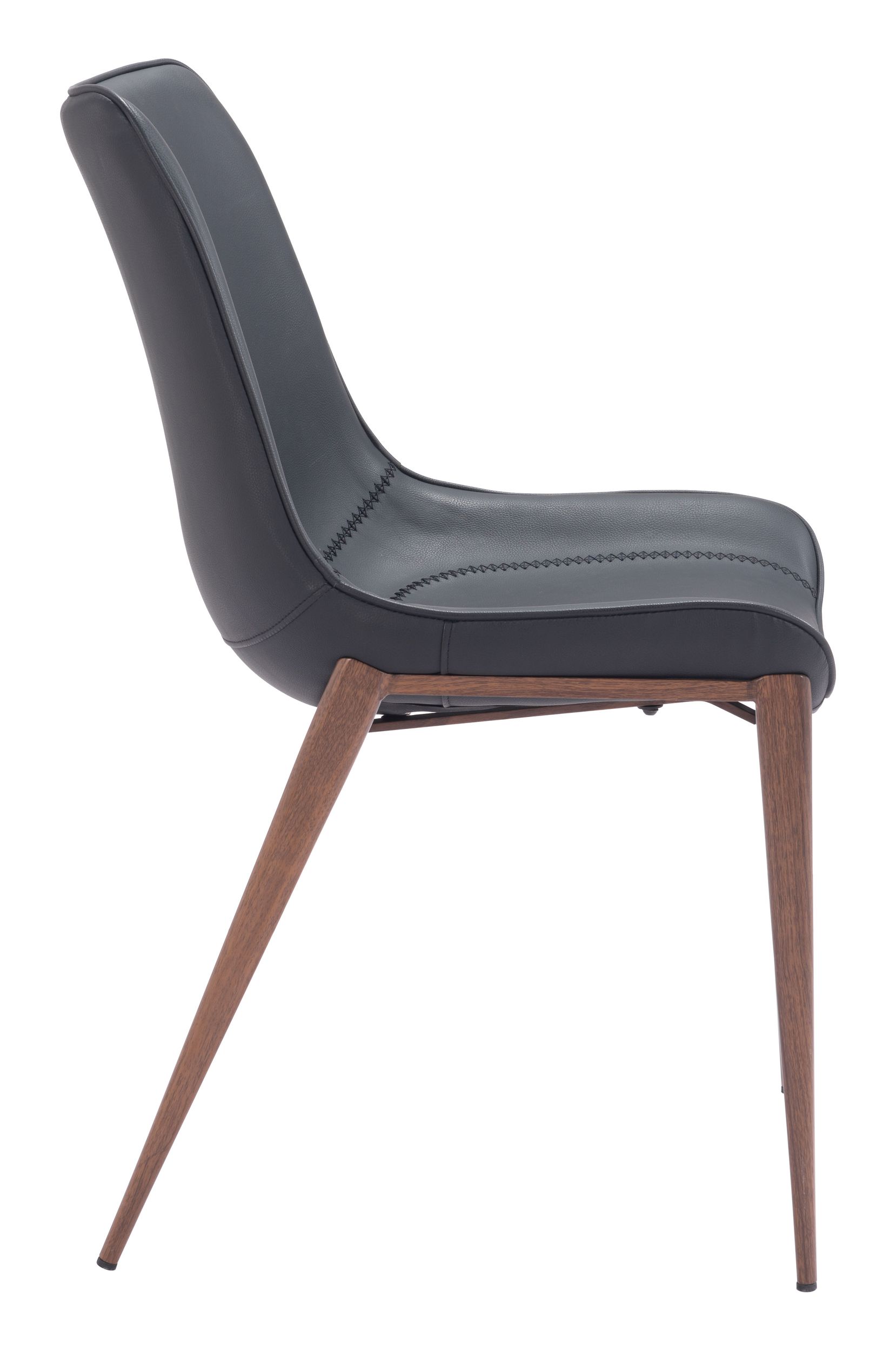 Magnus Faux Leather/Steel Dining Chair