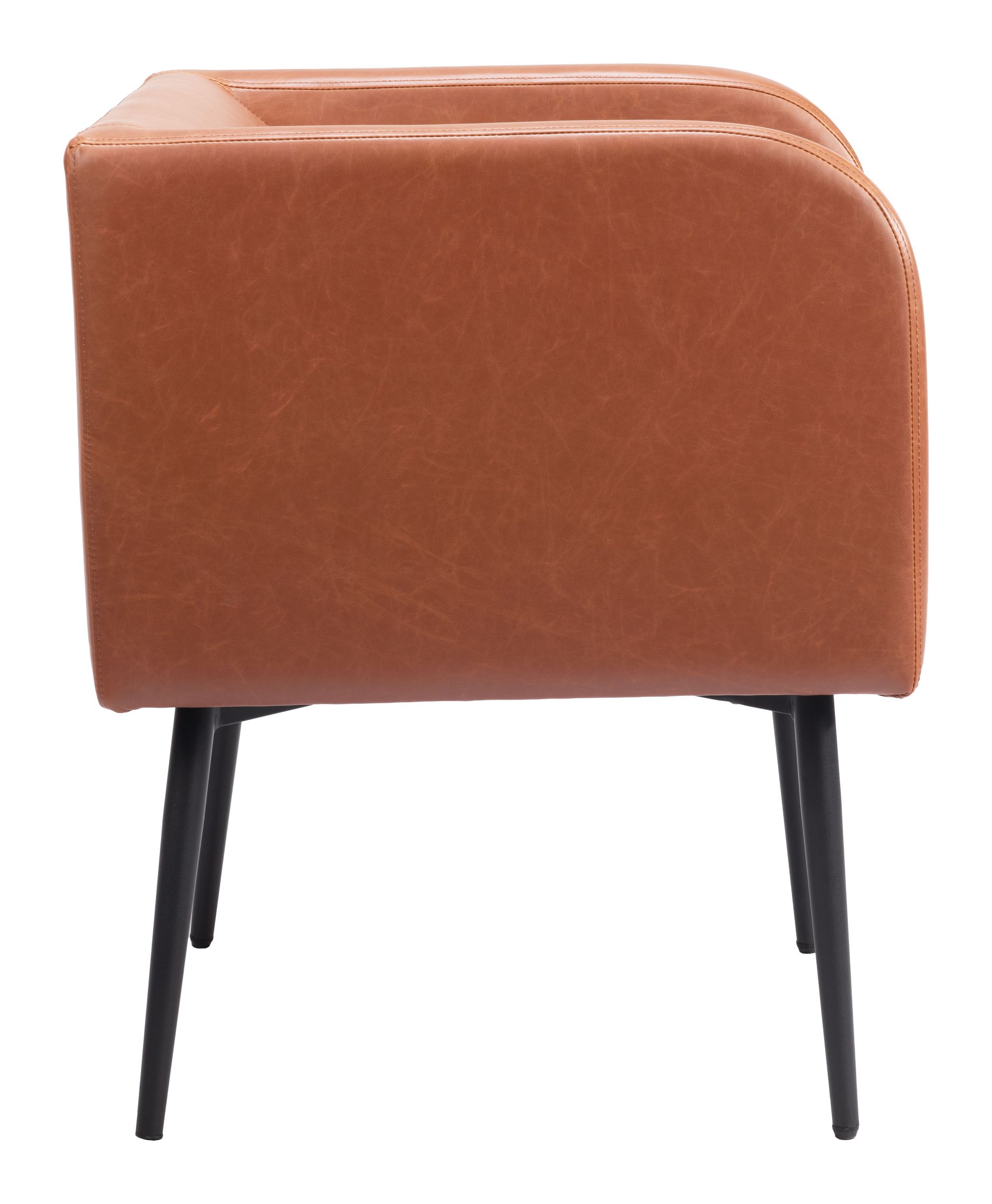 Horbat Faux Leather/Steel Dining Chair
