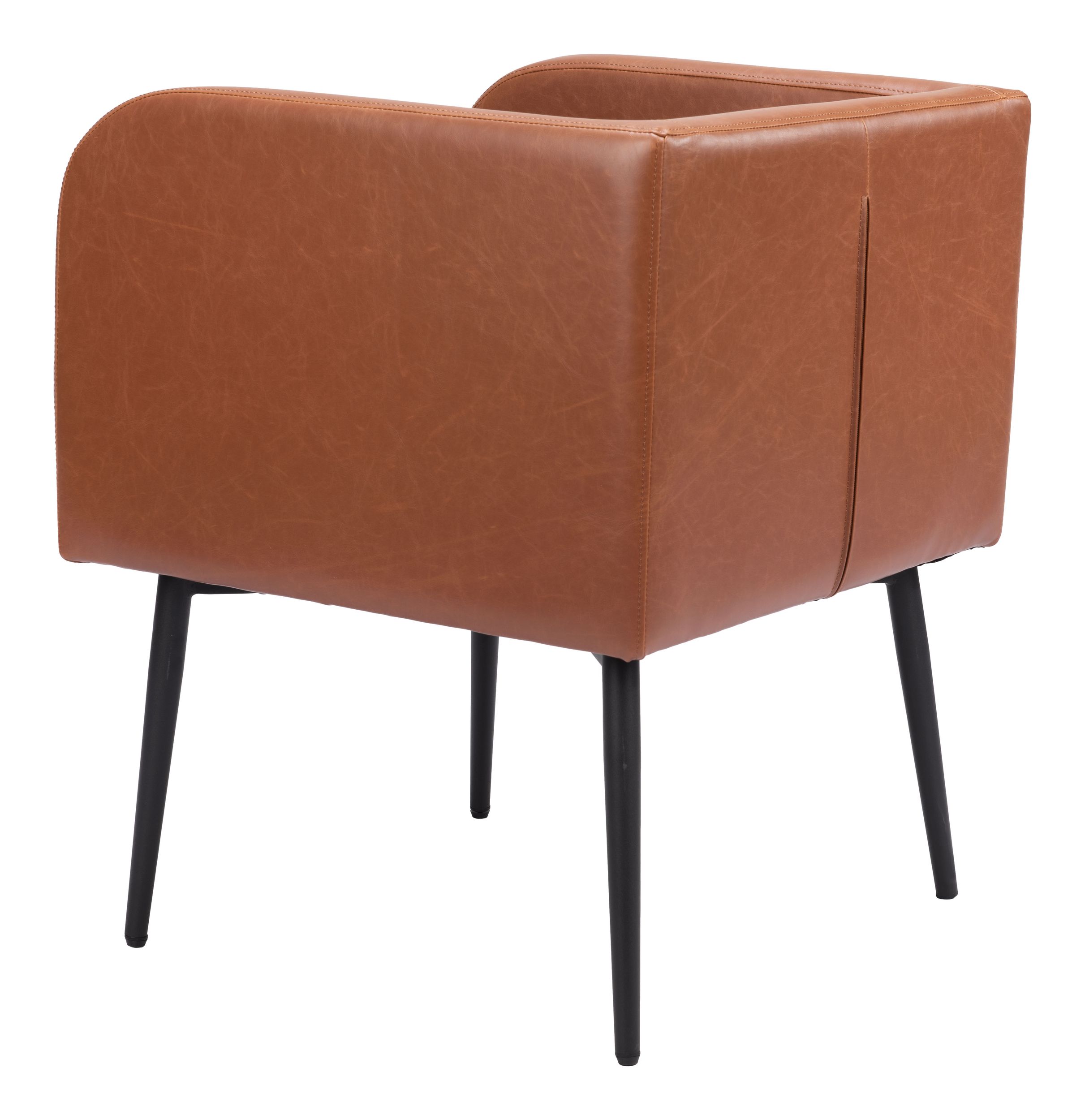 Horbat Faux Leather/Steel Dining Chair
