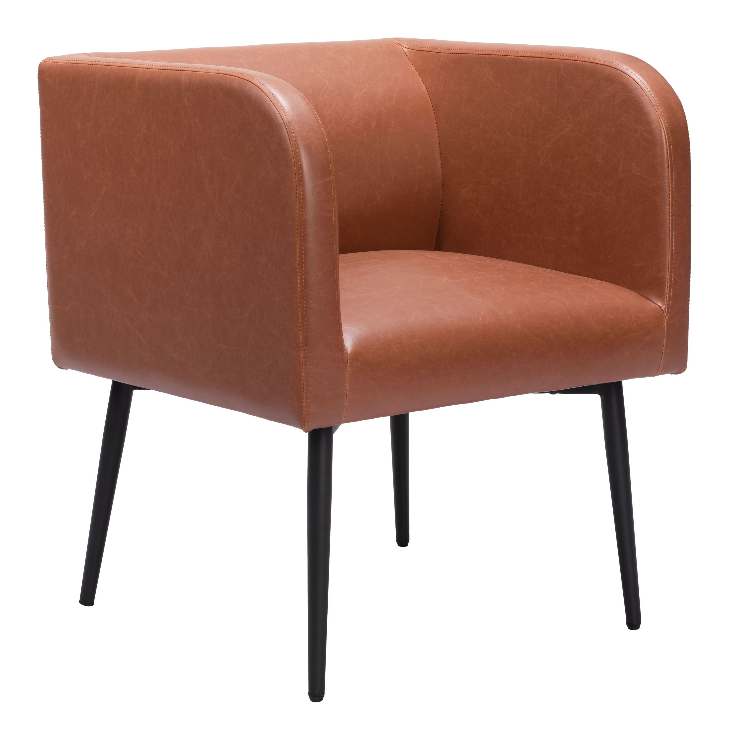 Horbat Faux Leather/Steel Dining Chair
