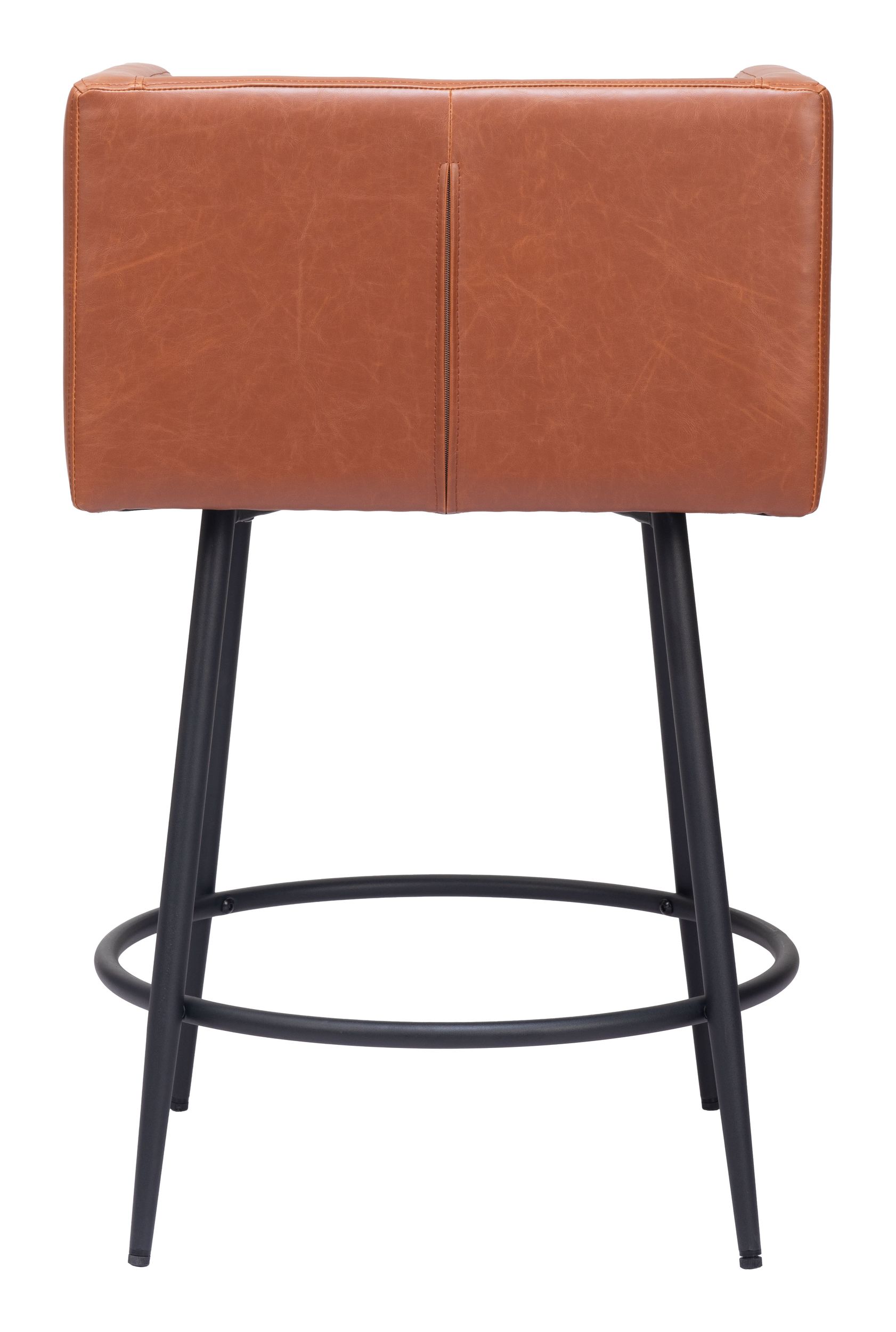 Horbat Faux Leather/Steel Counter Stool
