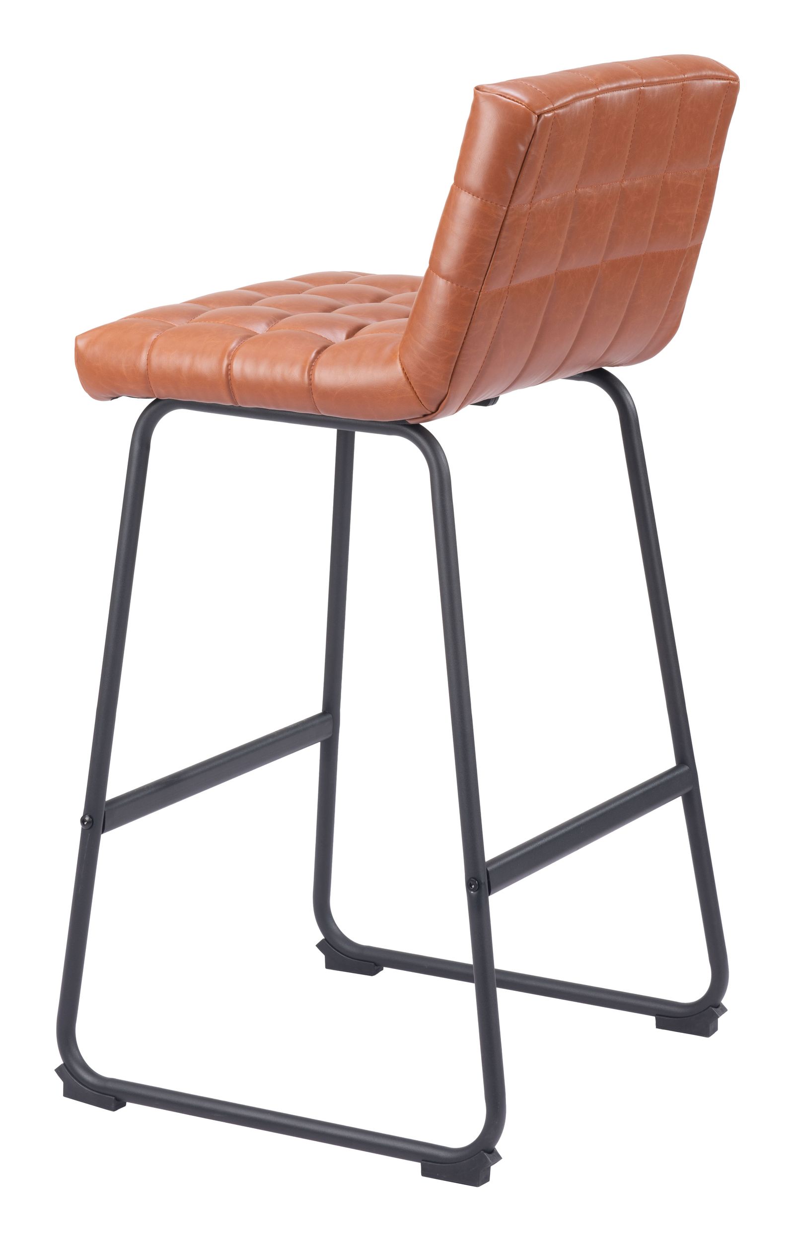 Pago Faux Leather/Steel Barstool