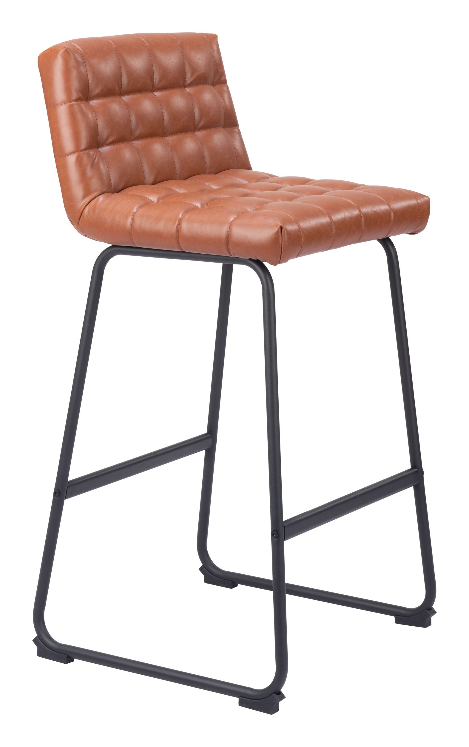 Pago Faux Leather/Steel Barstool