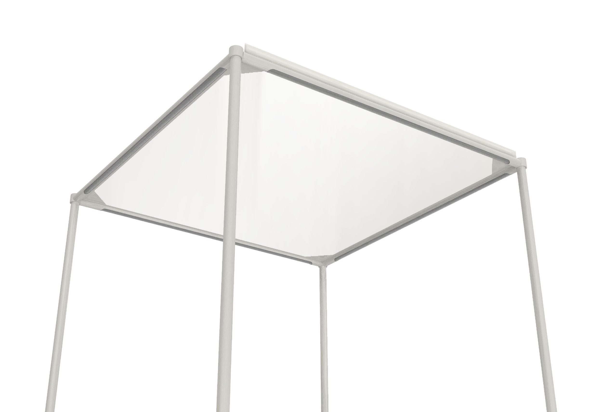 Zuo Glass/Steel Chair Display