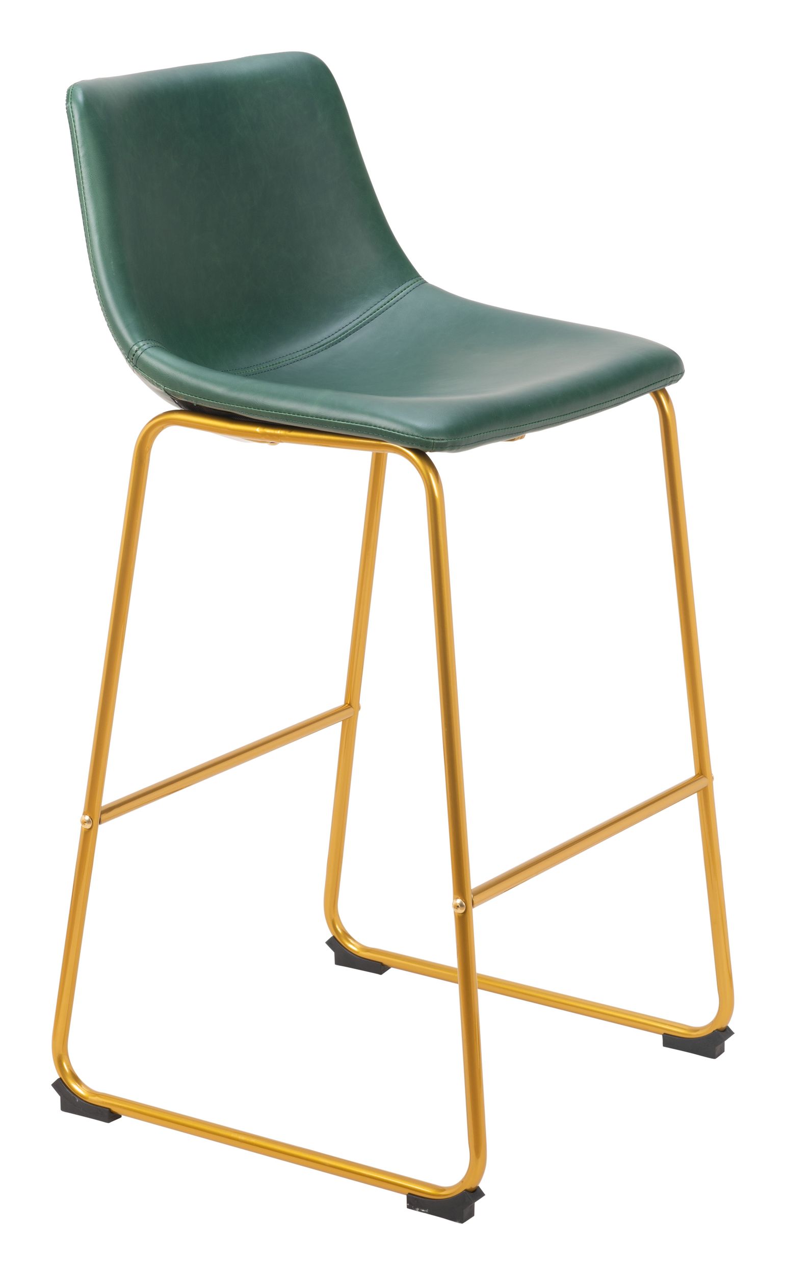 Augusta Faux Leather/Steel Barstool
