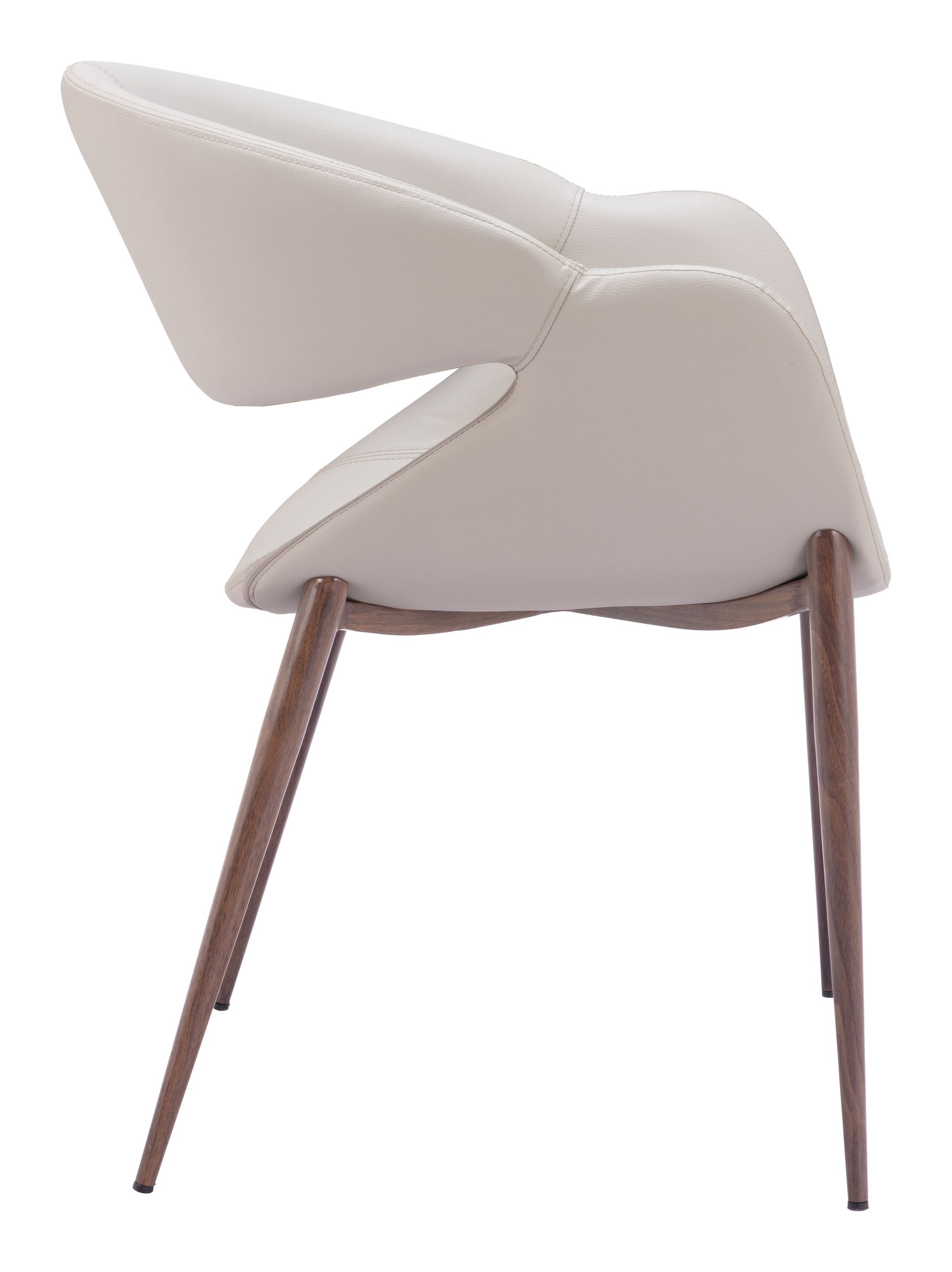 Limay Faux Leather/Steel Dining Chair