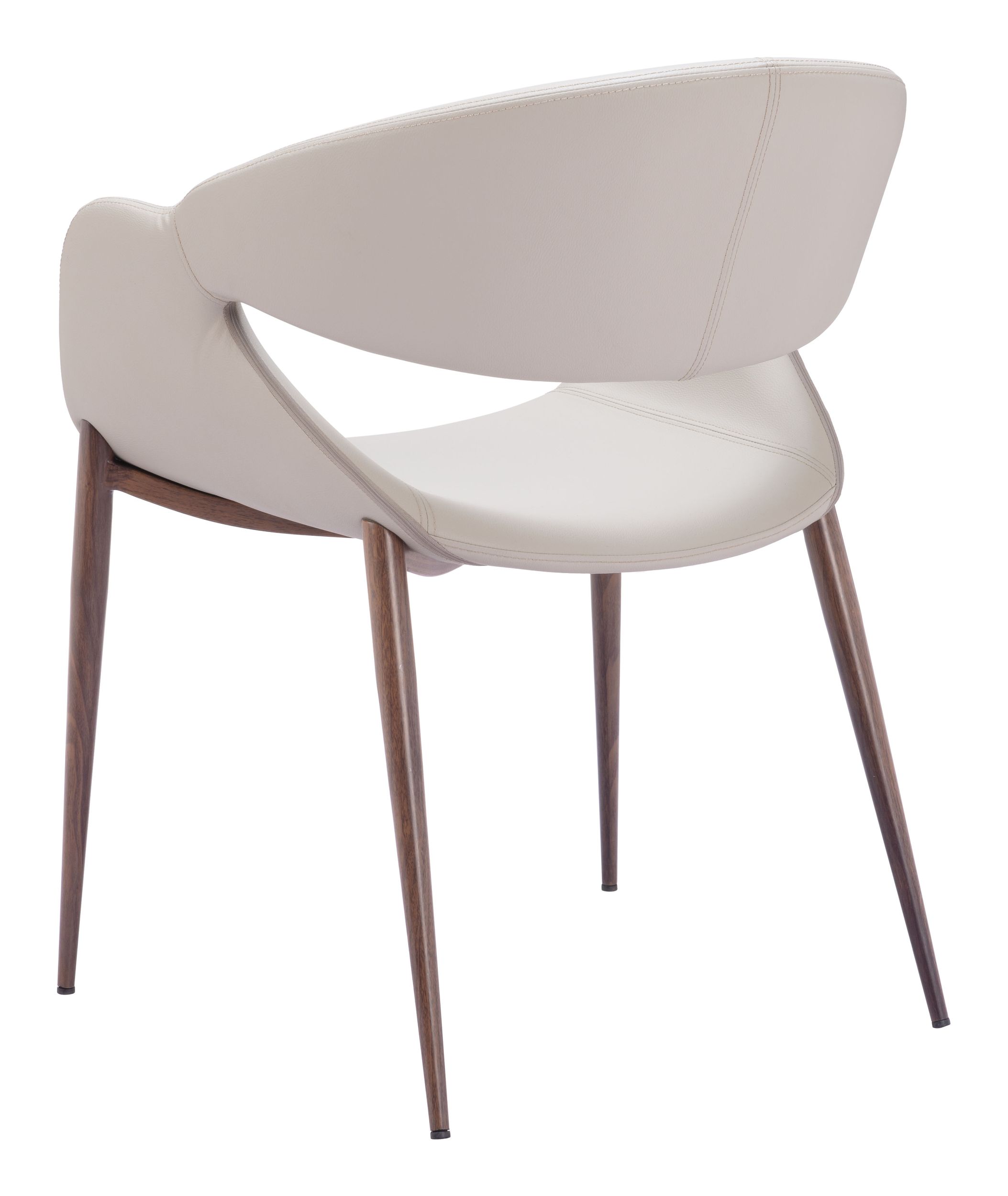 Limay Faux Leather/Steel Dining Chair