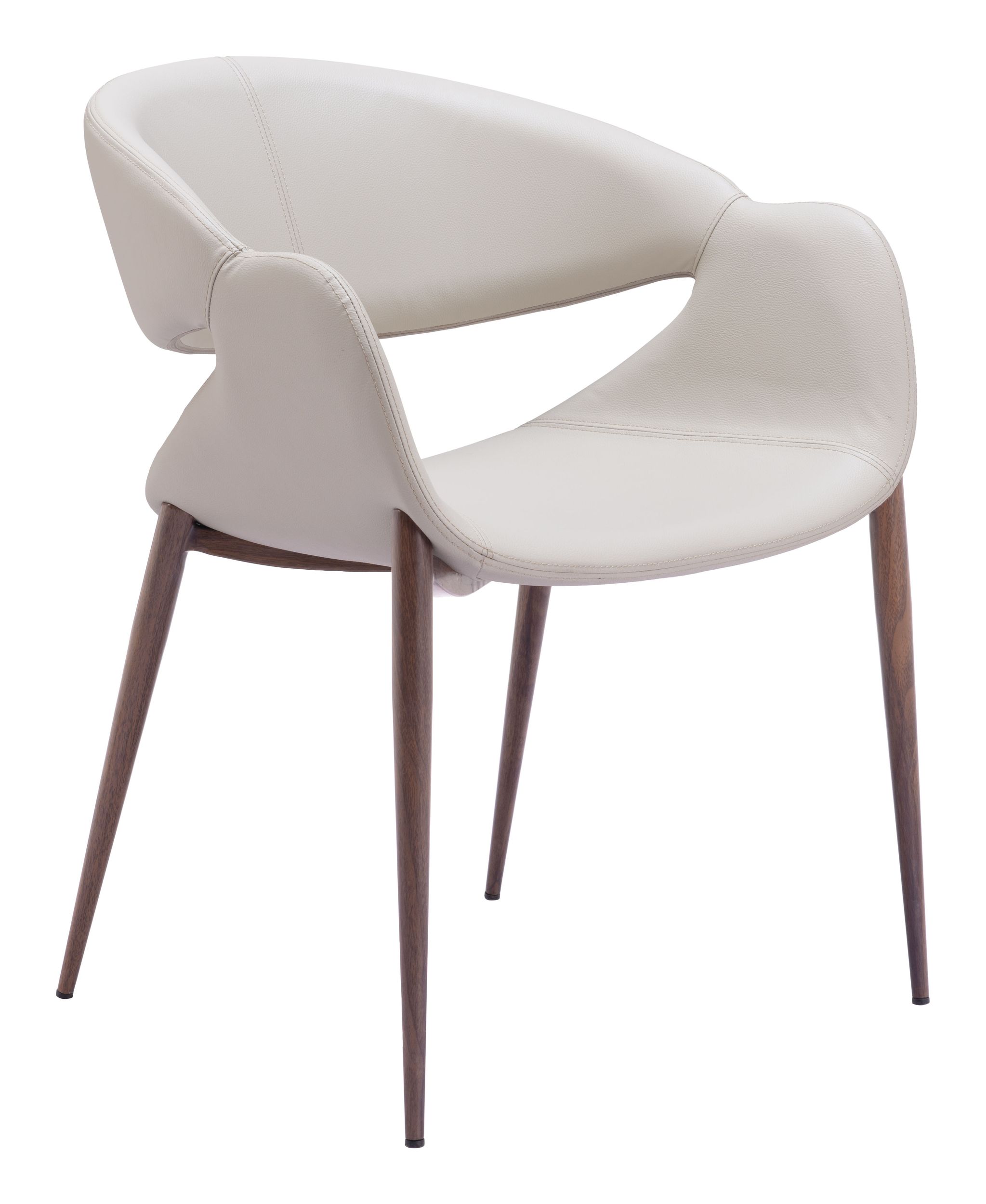 Limay Faux Leather/Steel Dining Chair