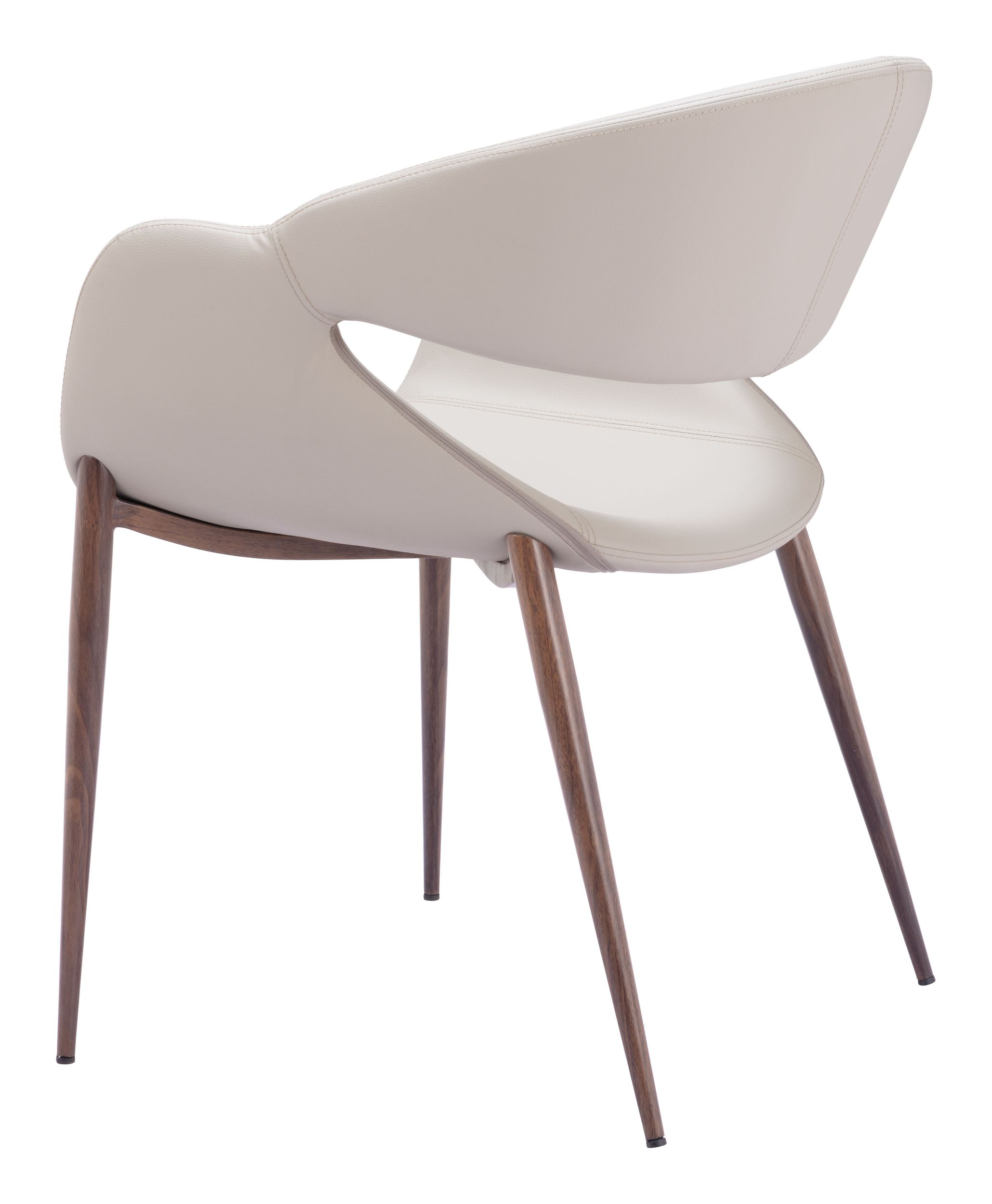 Limay Faux Leather/Steel Dining Chair