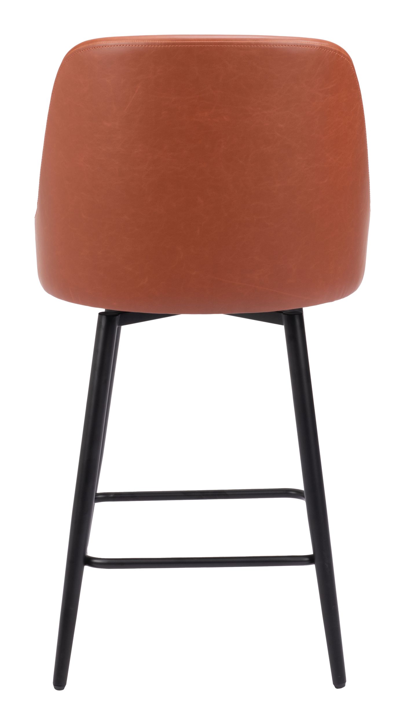 Keppel Faux Leather/Steel Swivel Counter Stool