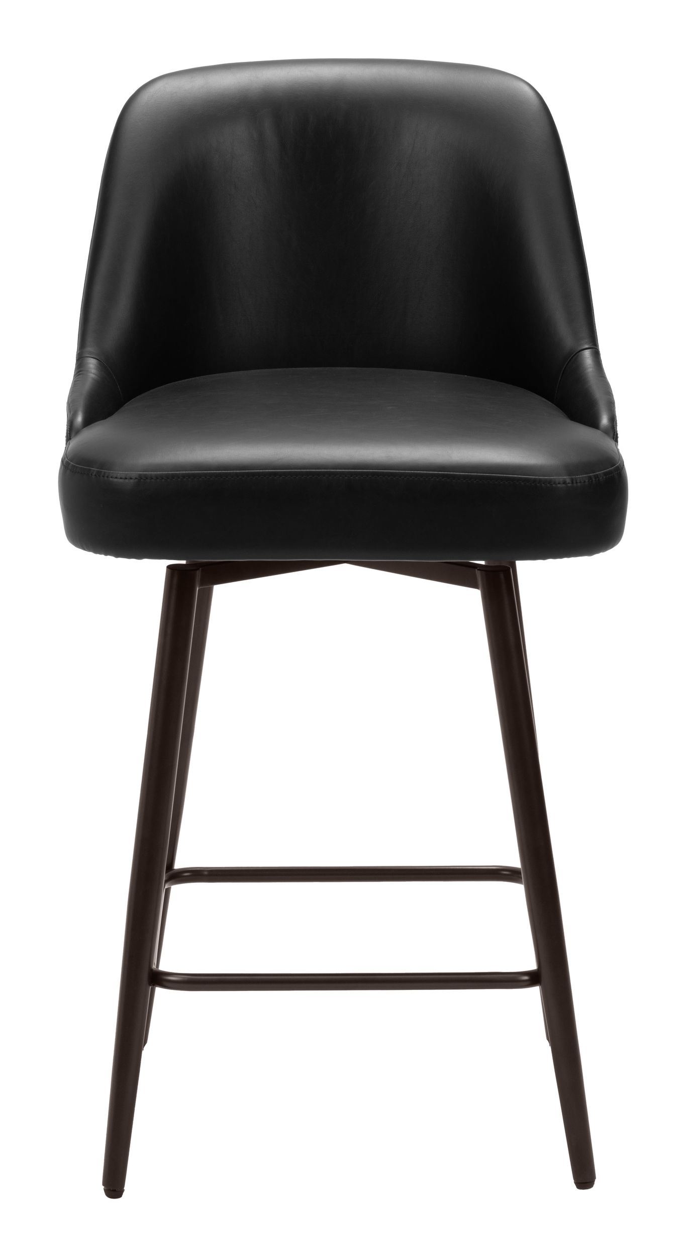 Keppel Faux Leather/Steel Swivel Counter Stool