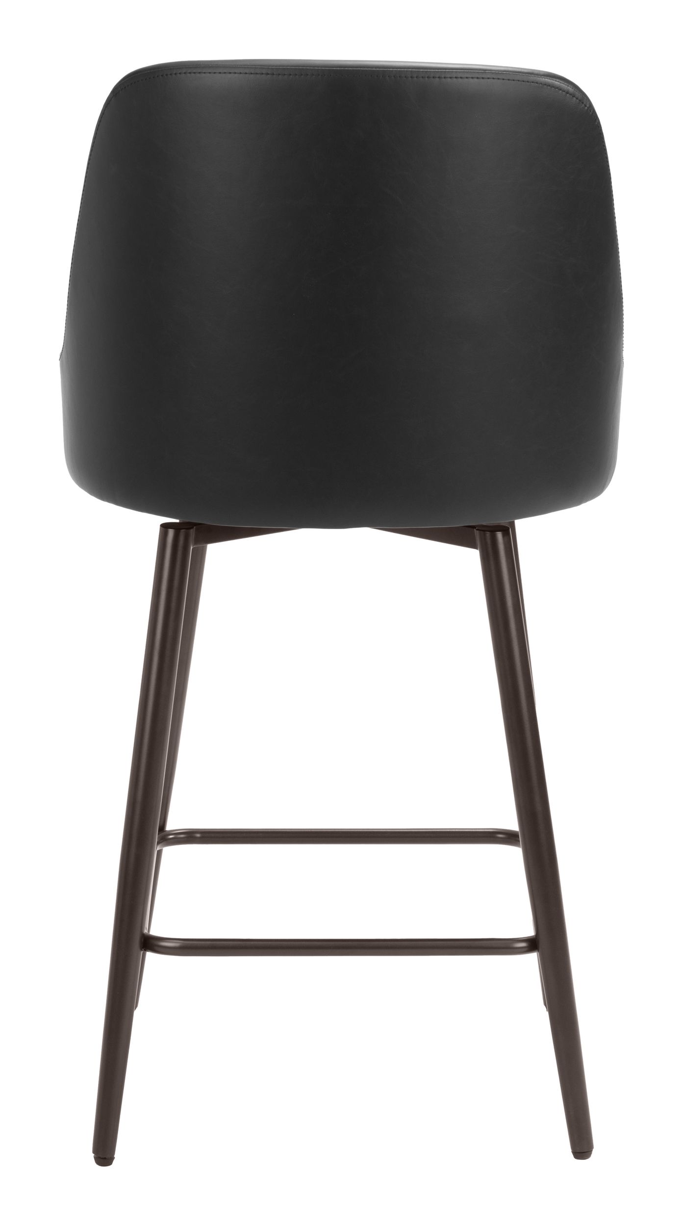 Keppel Faux Leather/Steel Swivel Counter Stool