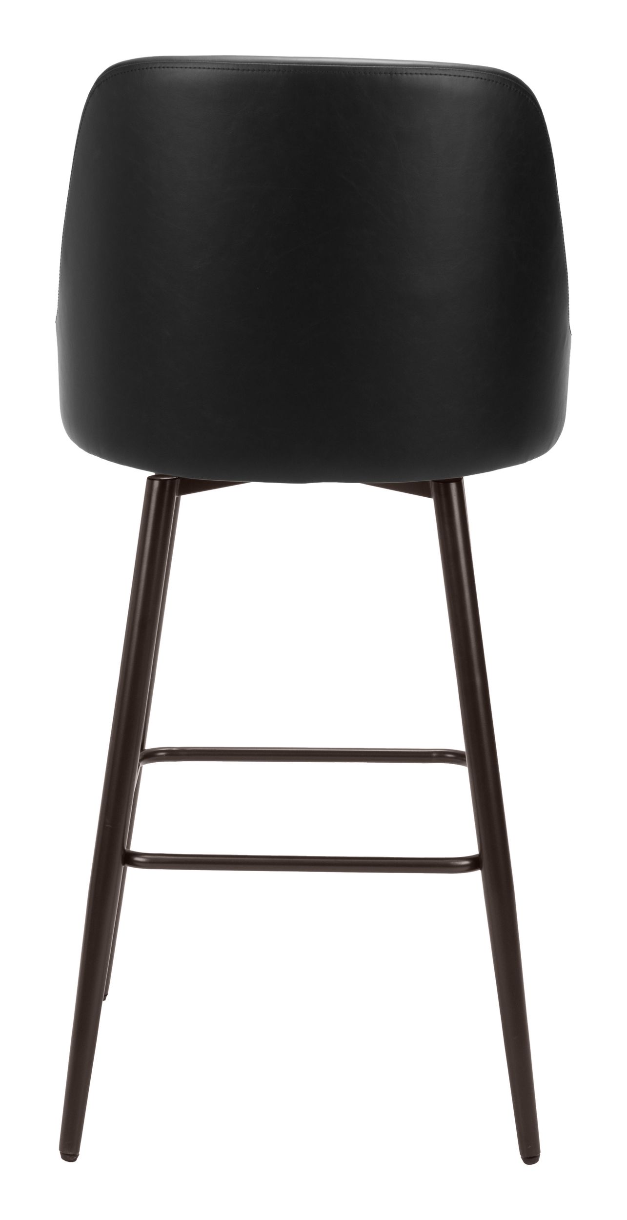 Keppel Faux Leather/Steel Swivel Barstool