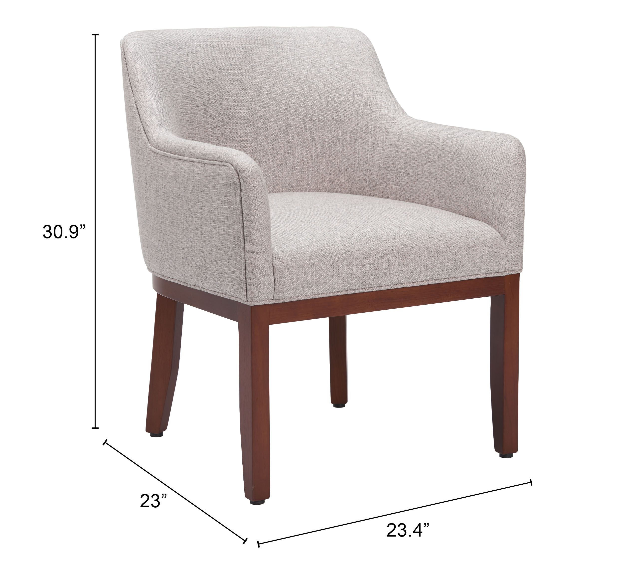 Berbera Polyester/Wood Dining Chair