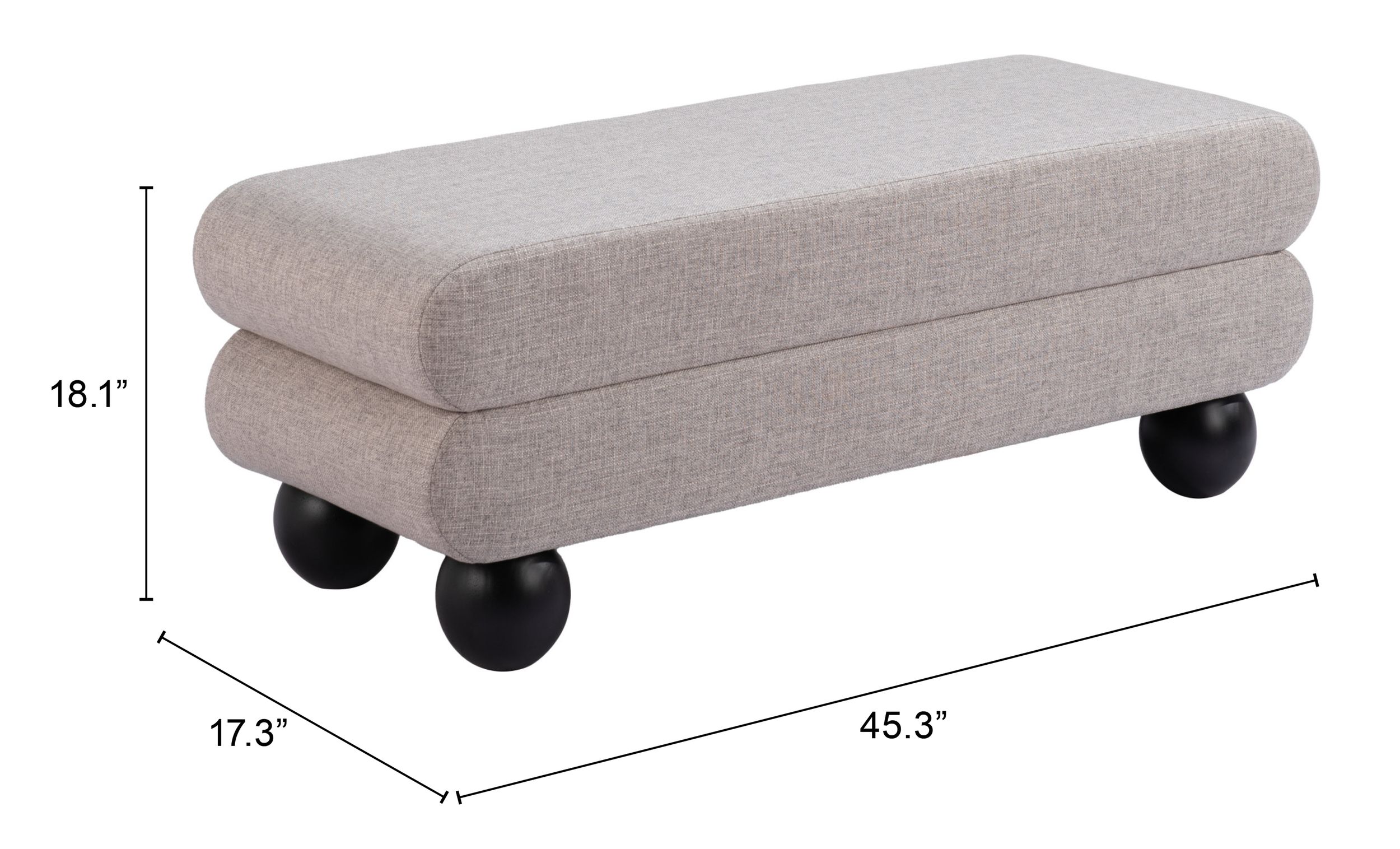 Davao Polyester/Wood Bench