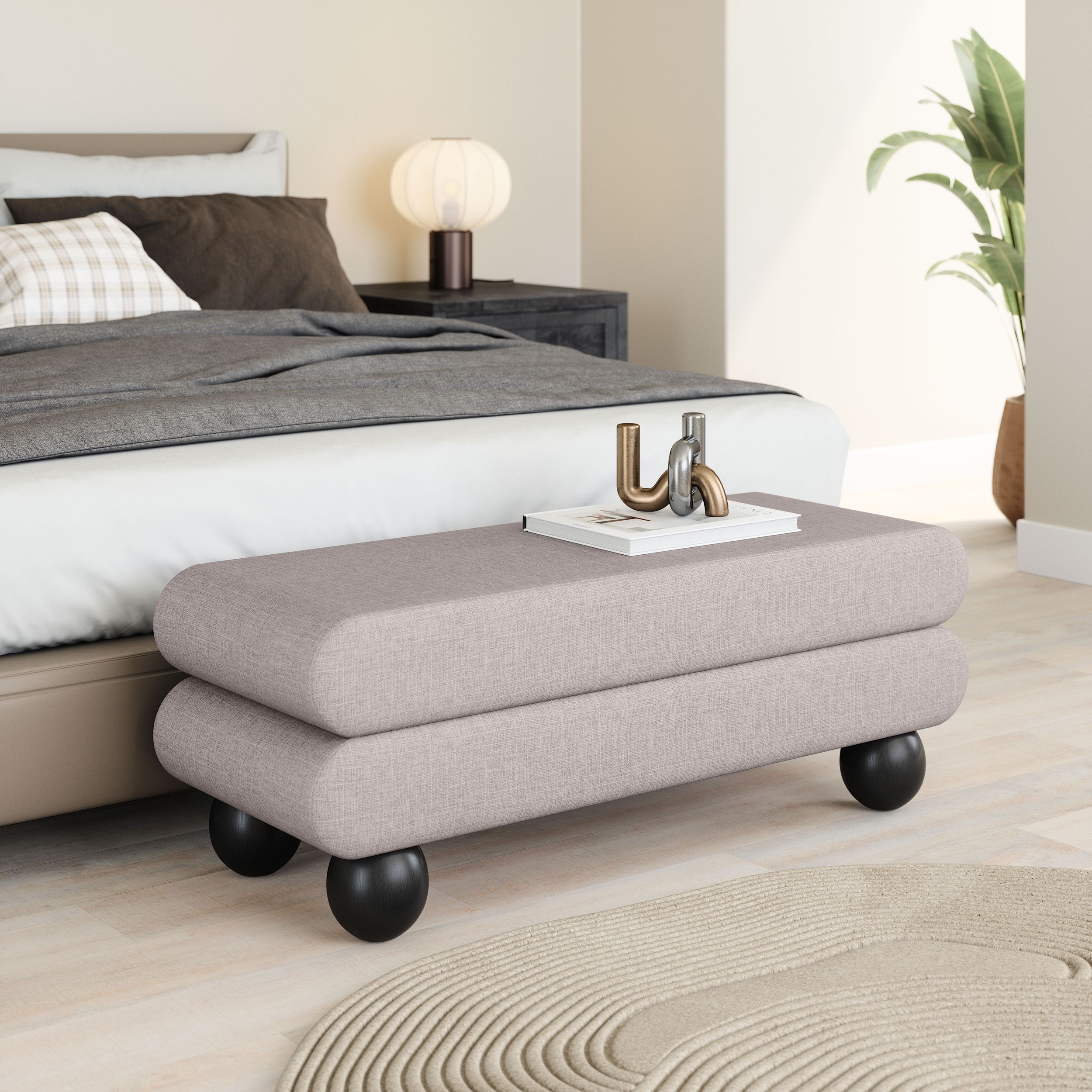 Davao Polyester/Wood Bench