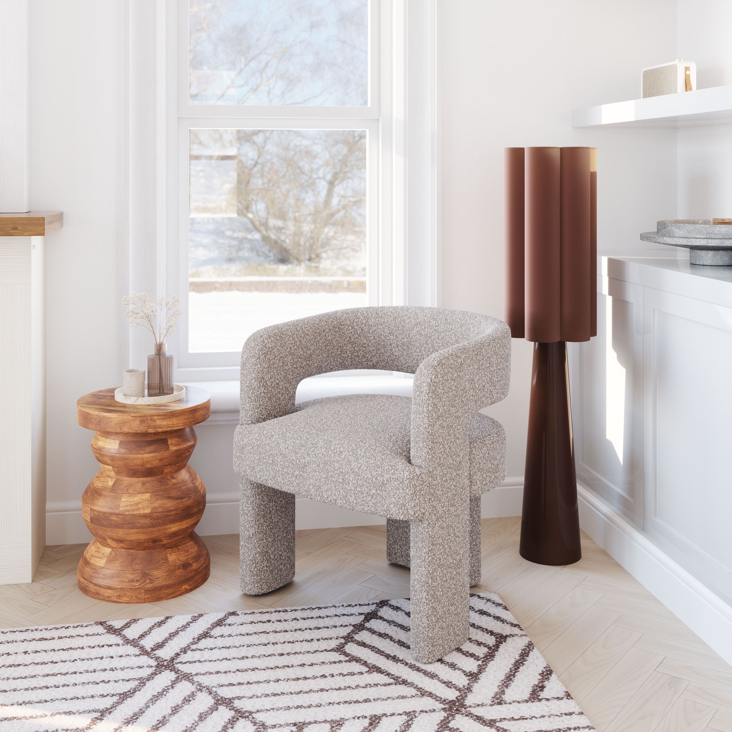 Java Polyester Accent Chair