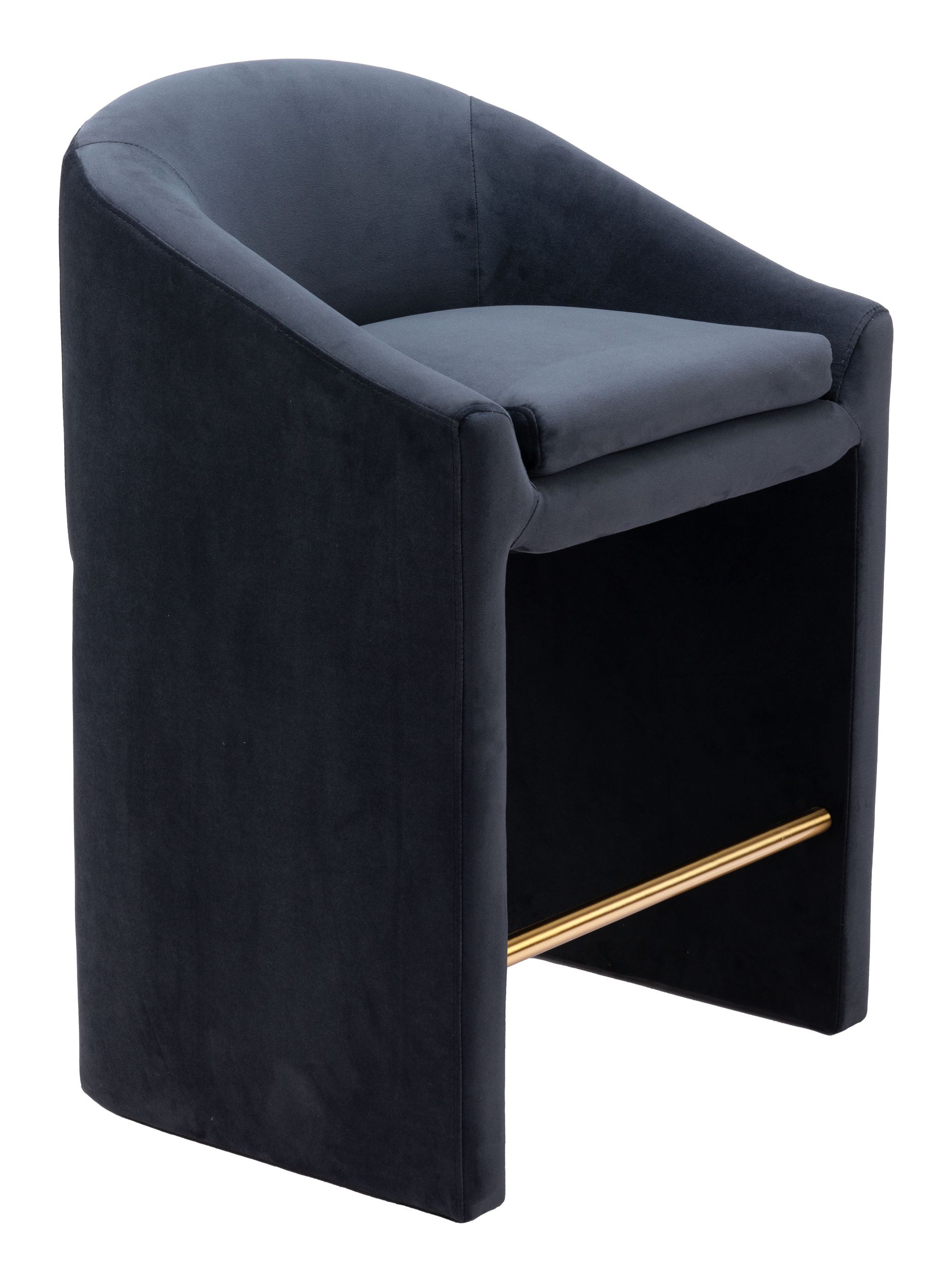 Emas Faux Leather/Steel Counter Stool