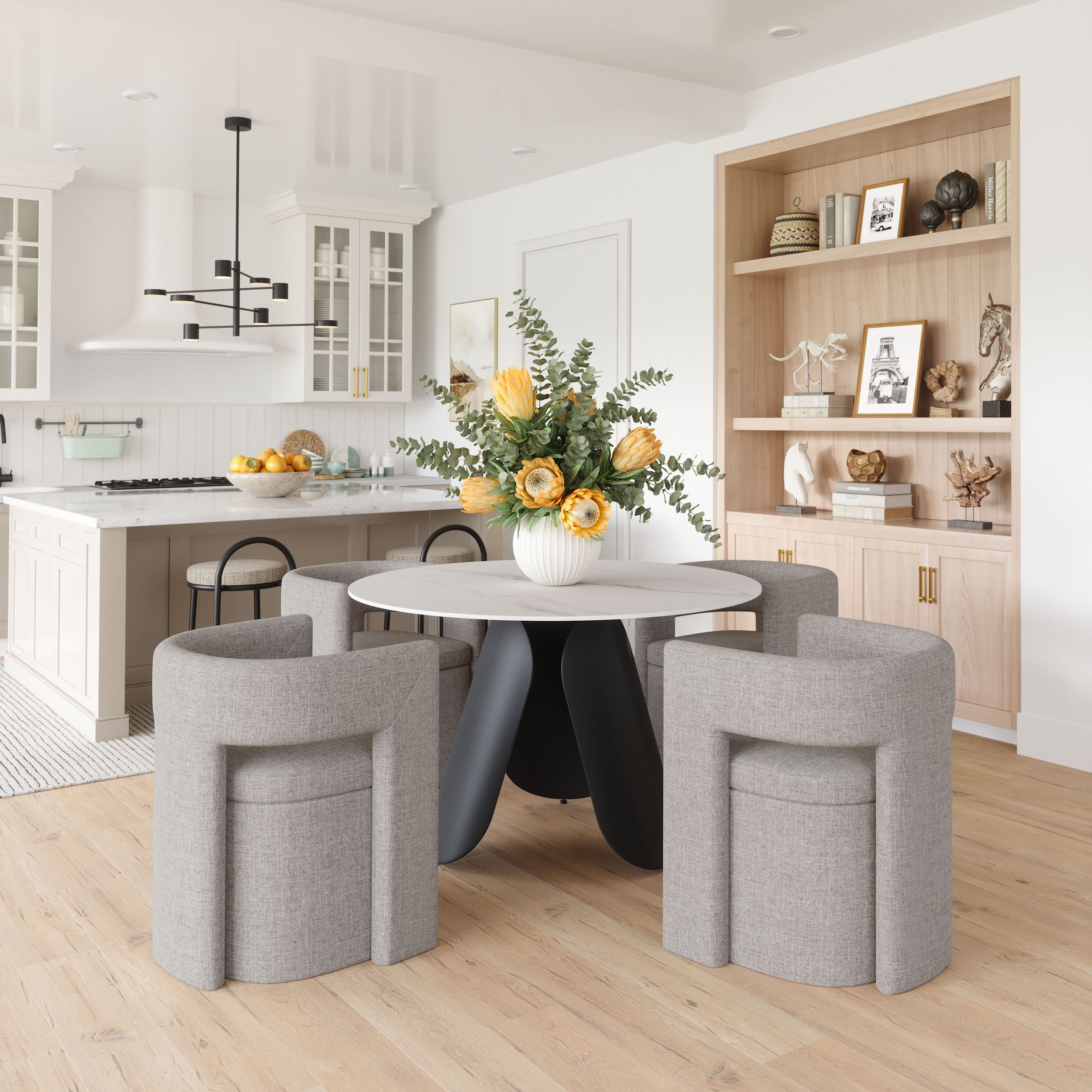 Papua Polyester/Steel Dining Chair