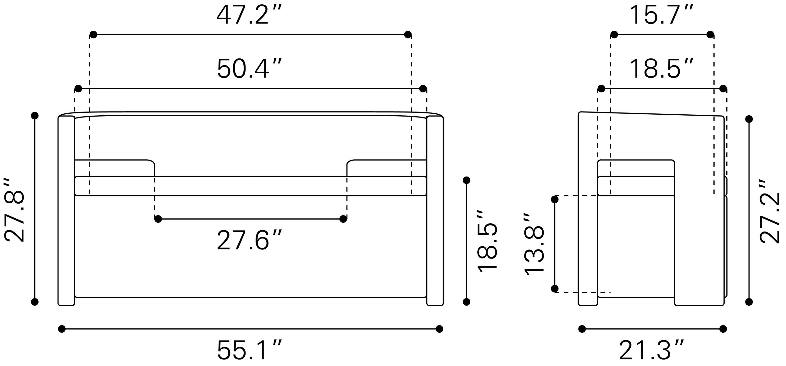 Papua Polyester Storage Bench