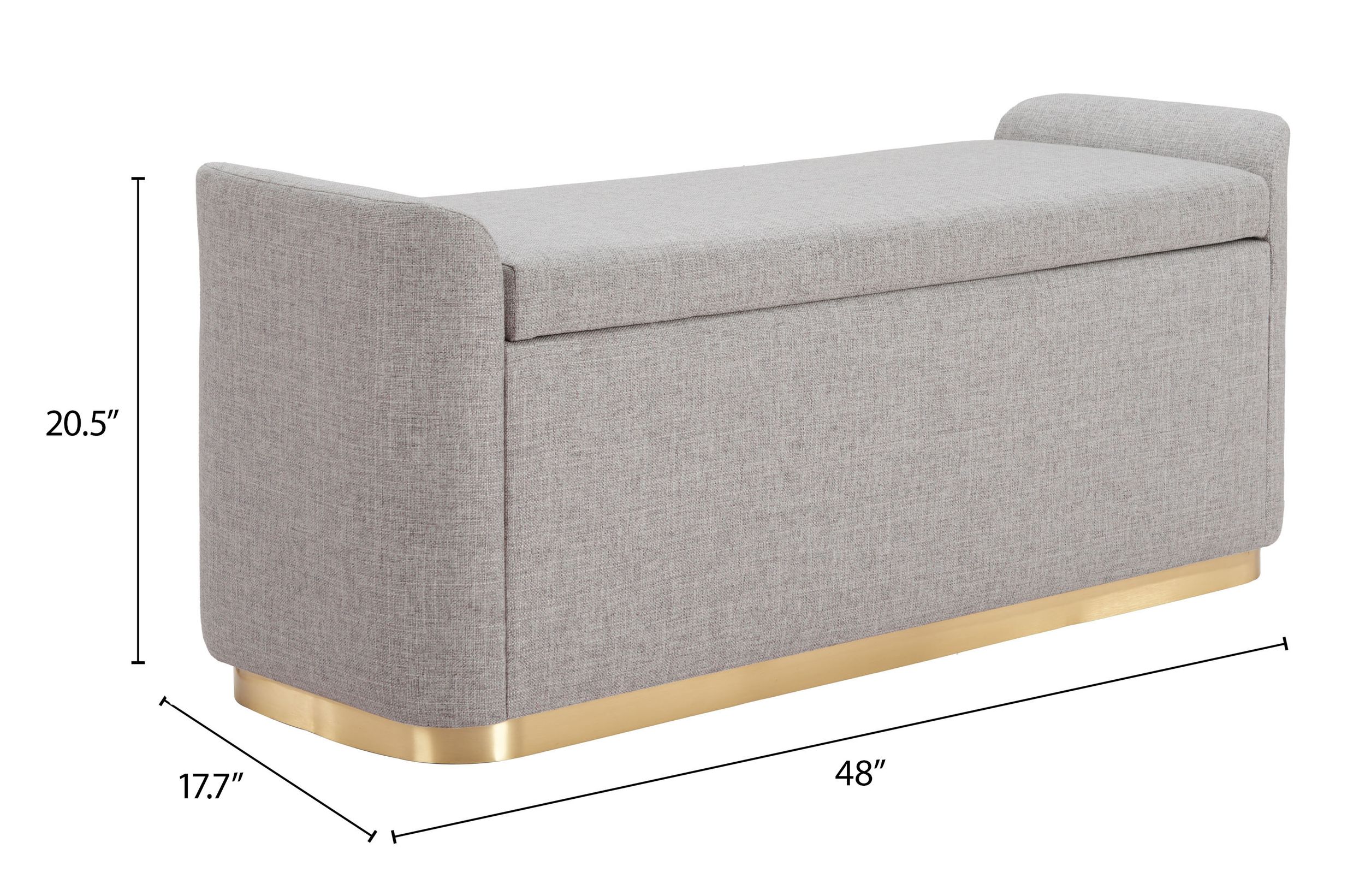 Dobo Polyester/Steel Storage Bench
