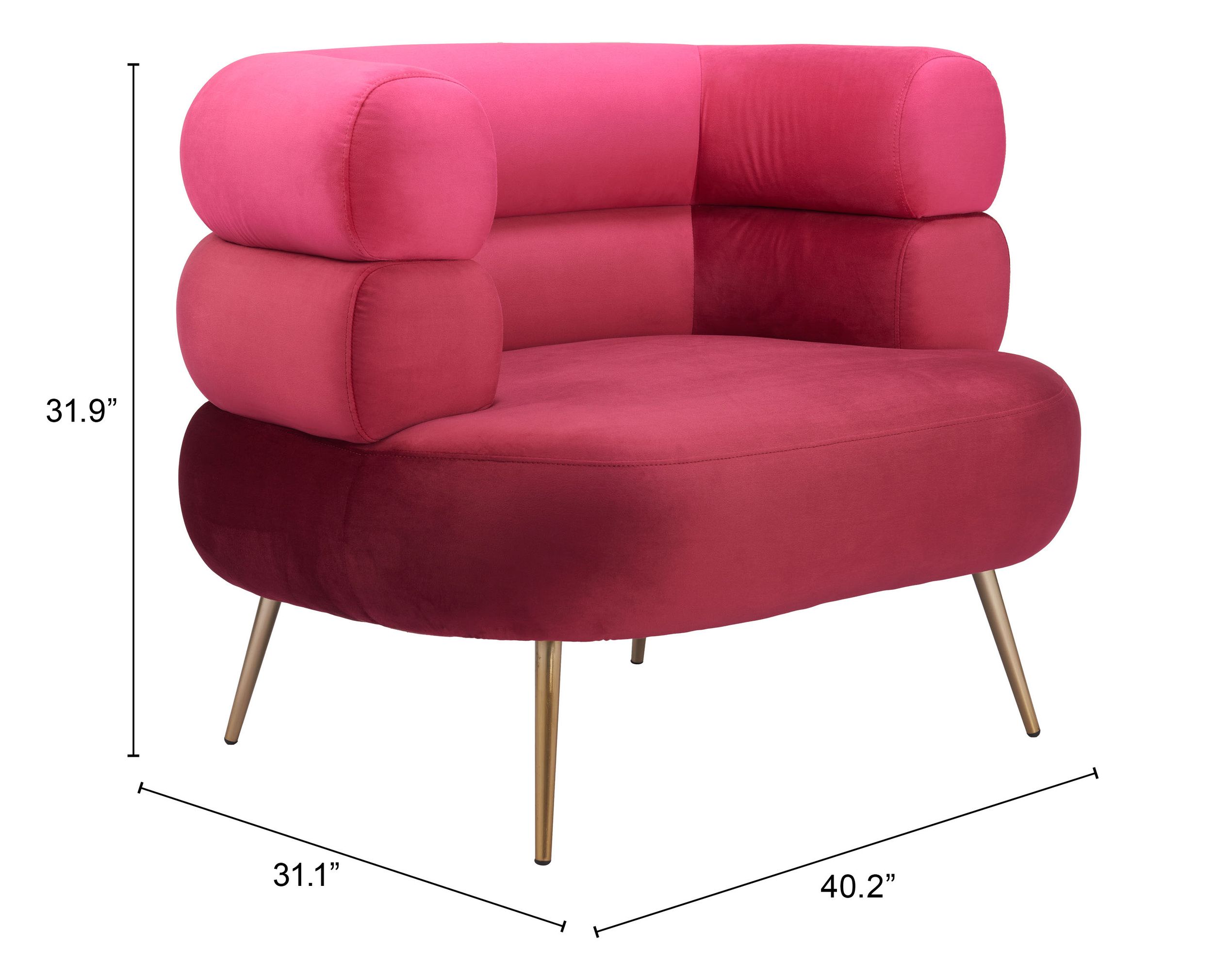 Arish Velvet Accent Chair