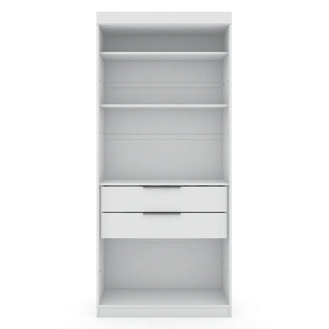 Mulberry Open 1 Sectional Armoire Wardrobe Closet w/2 Drawers