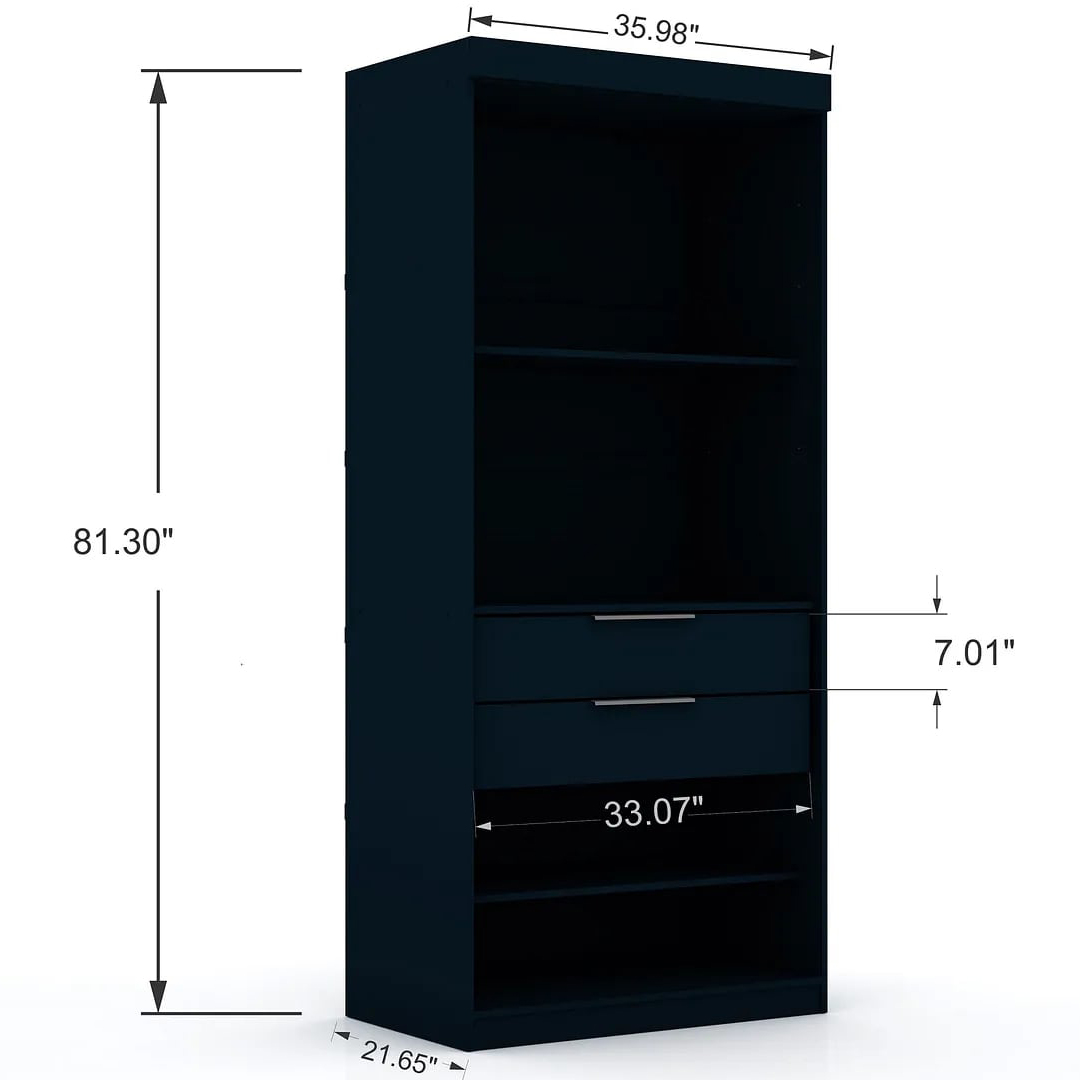 Manhattan Comfort Mulberry 2.0 Wardrobe Closet