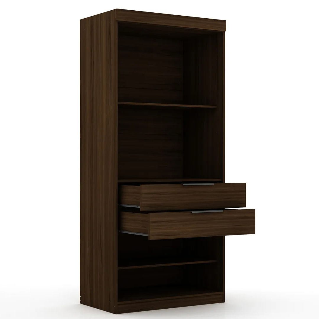 Mulberry 2-Sectional Open Wardrobe Closet 153" W