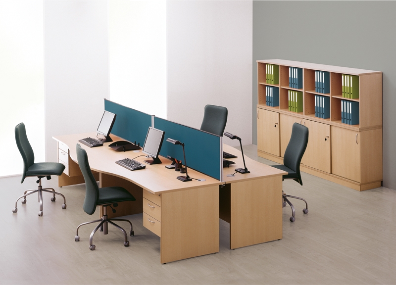 Optima 47.2" Fabric Desk Screen w/Fittings