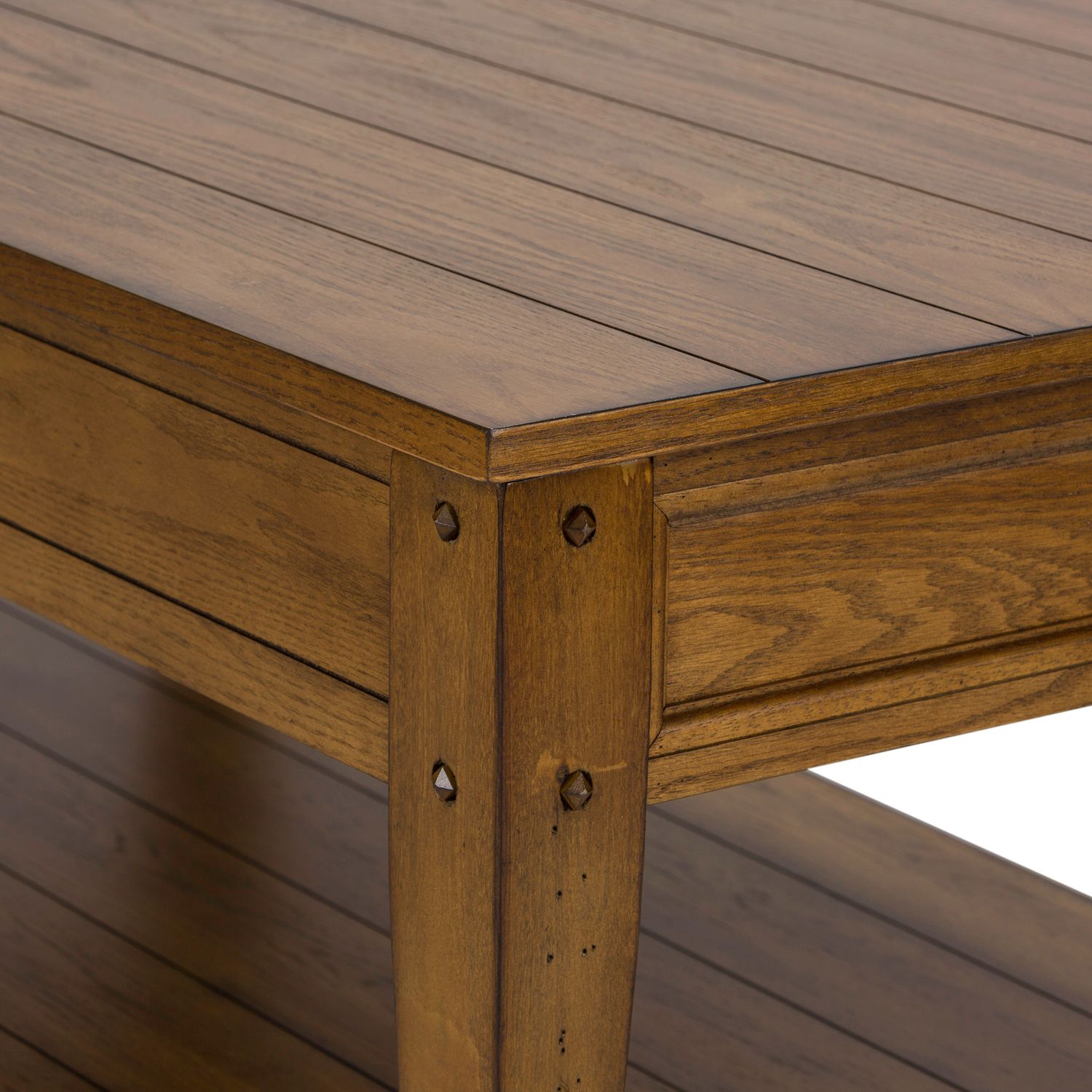 Lake House Rectangular Wood Lift Top Cocktail Table w/Casters