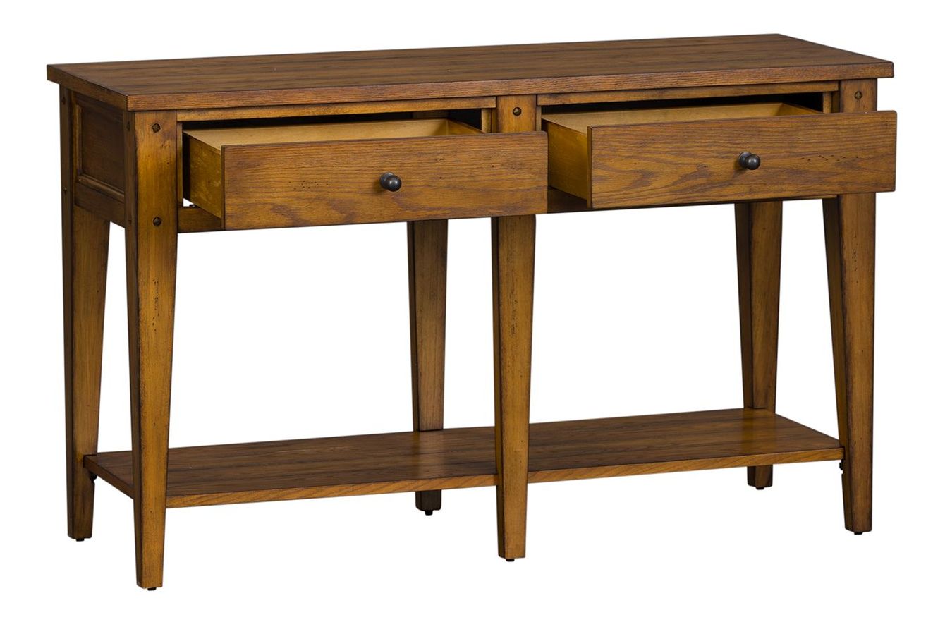 Lake House Sofa Table with 2 Drawers | Coastal Console