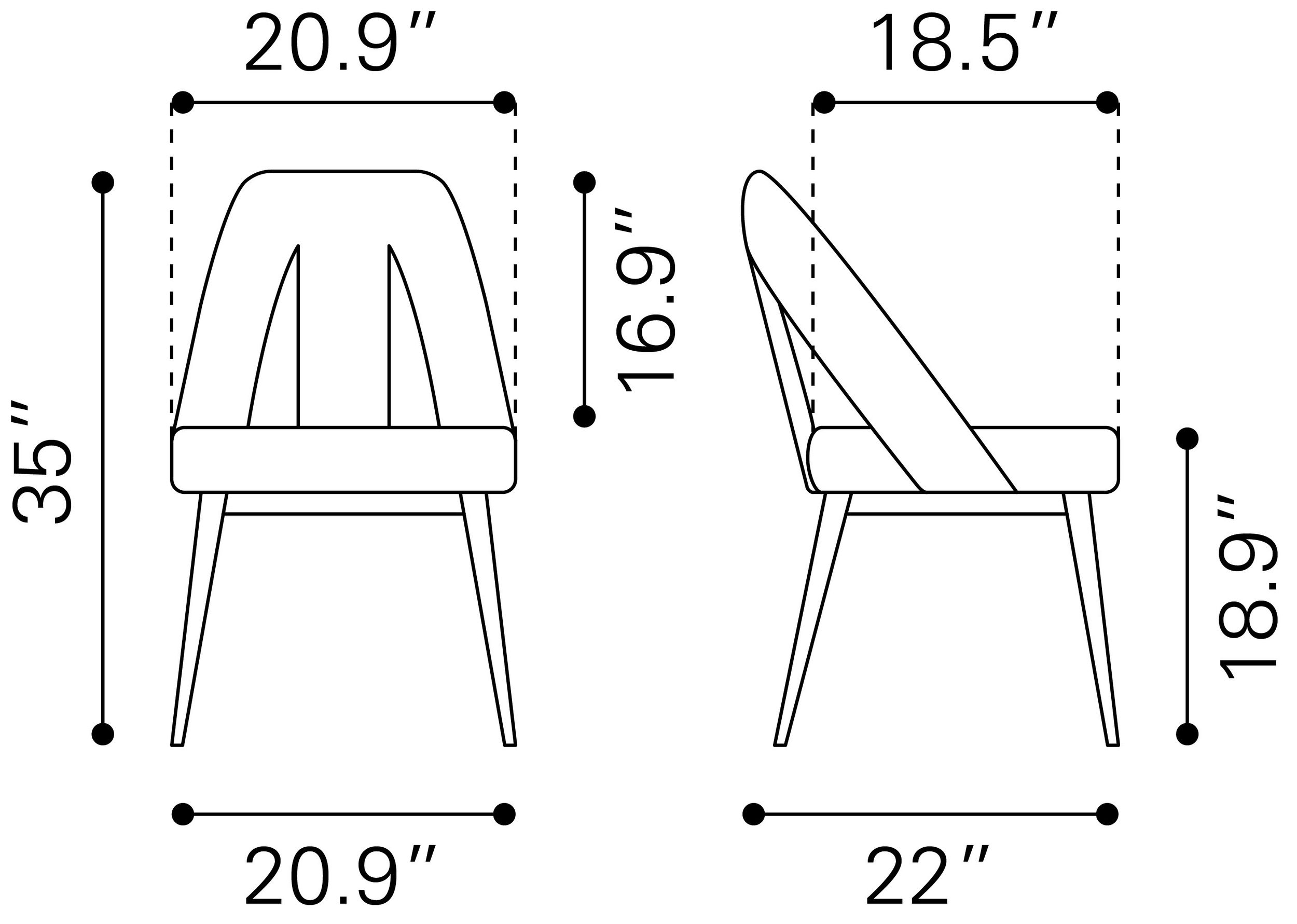 Artus Polyester/Steel Dining Chair