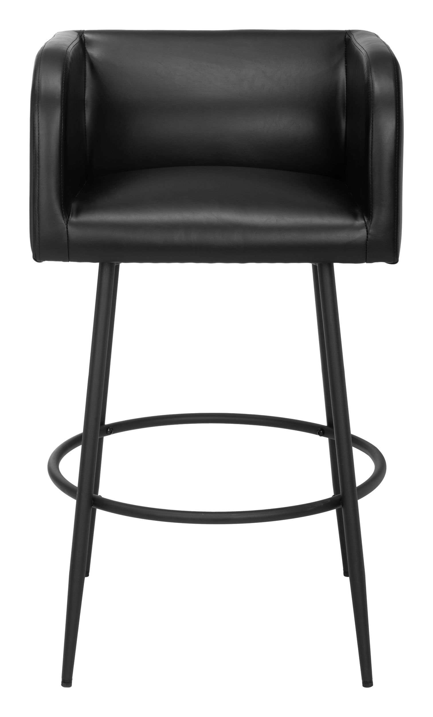 Horbat Faux Leather/Steel Barstool