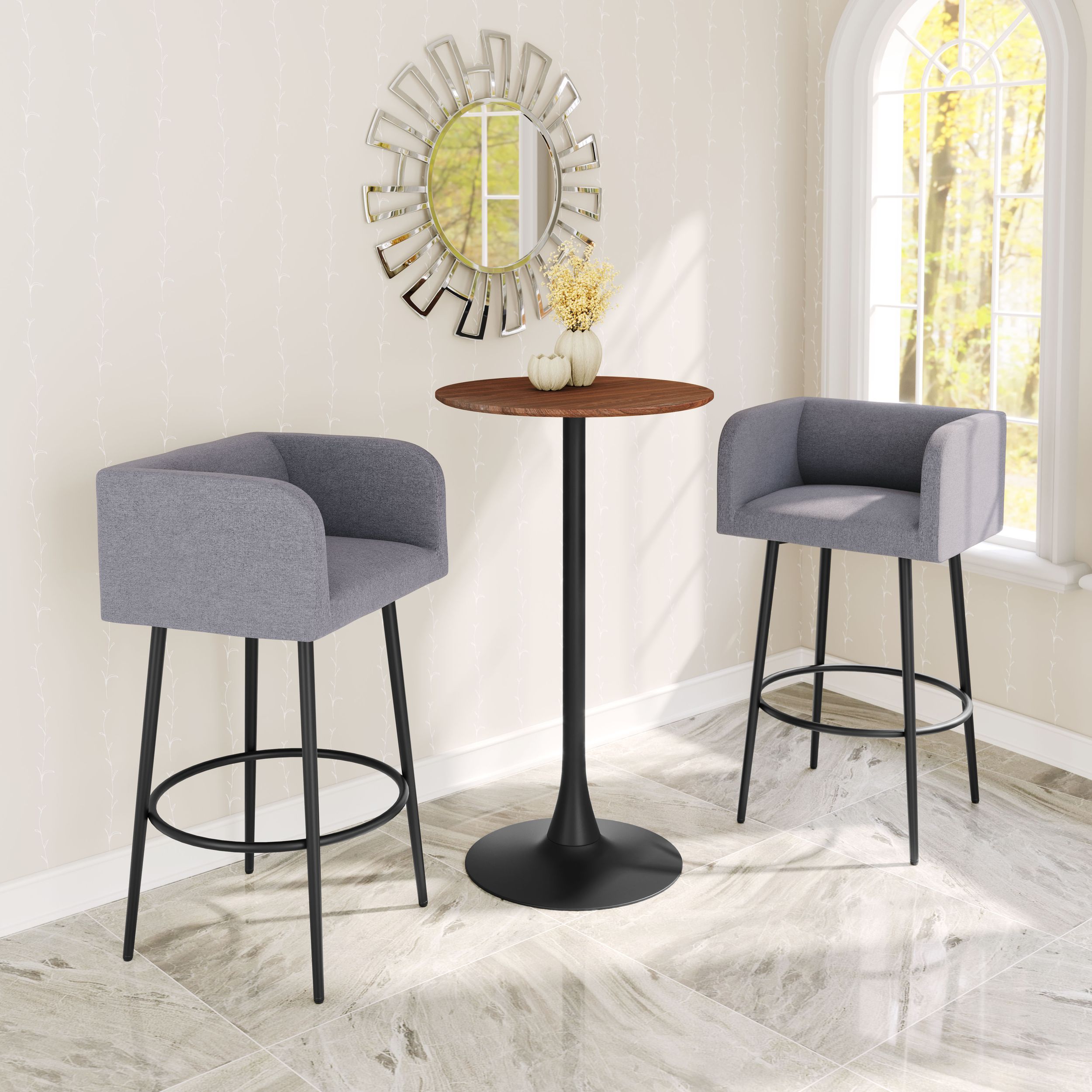 Horbat Polyester/Steel Barstool