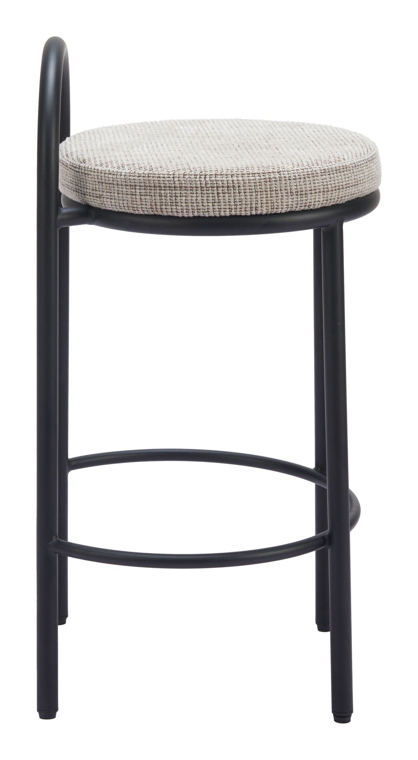 Sisal Chenille/Steel Counter Stool
