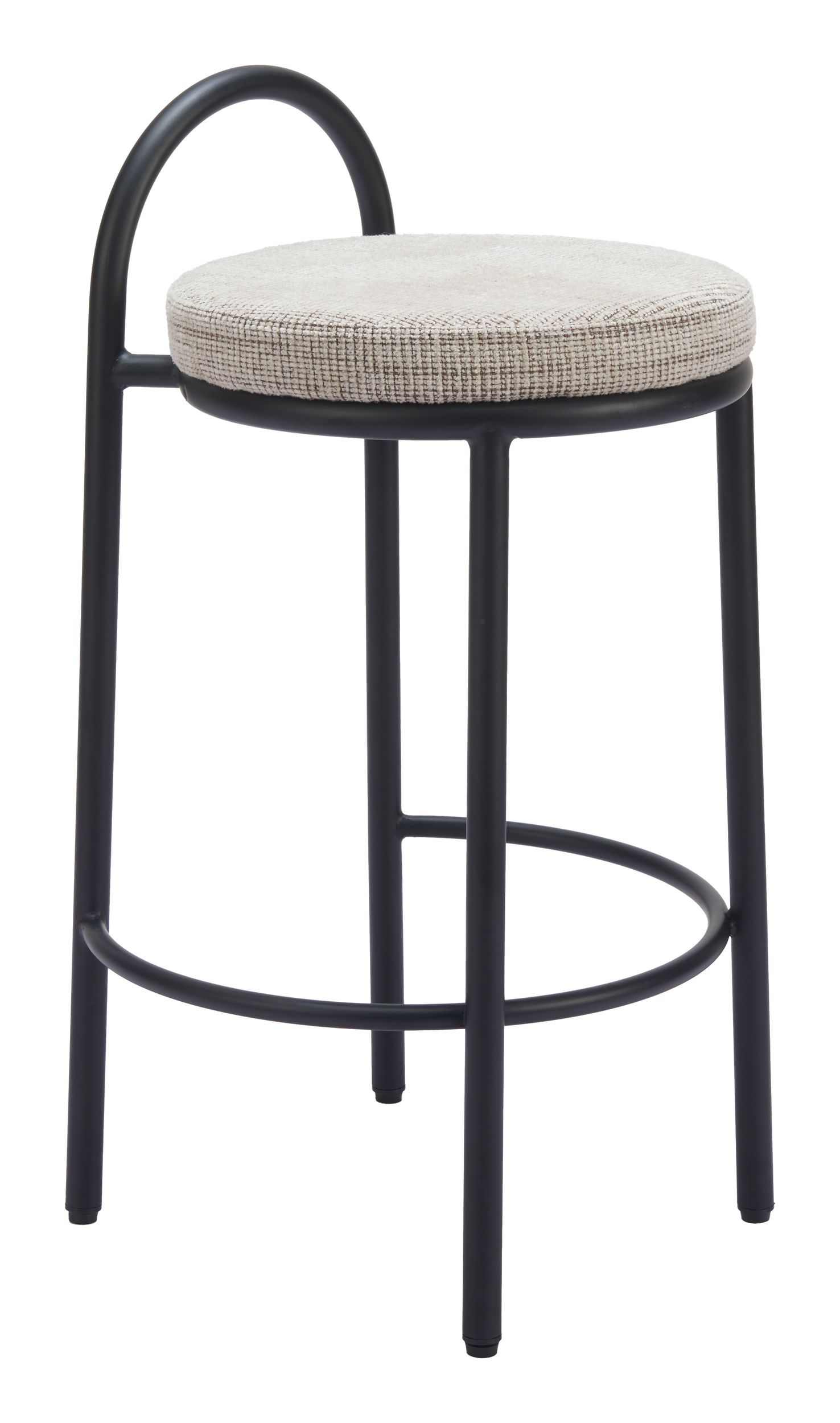 Sisal Chenille/Steel Counter Stool