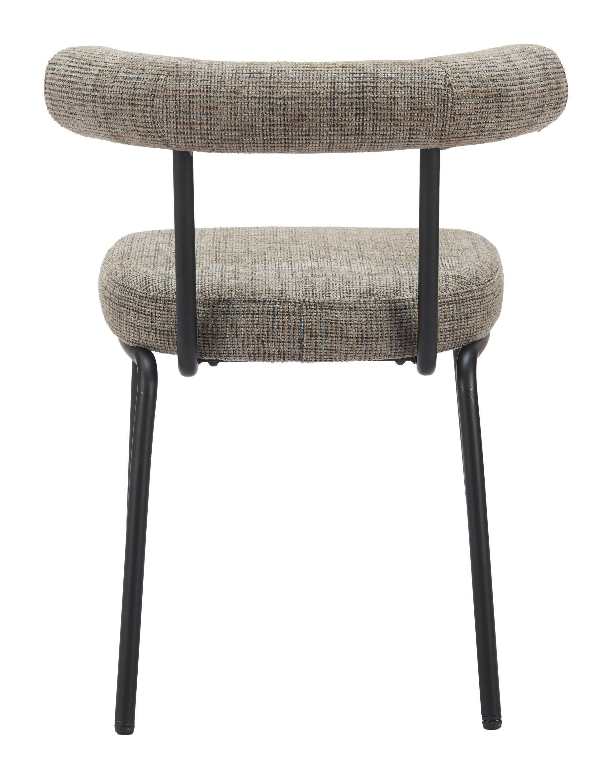 Kede Chenille/Steel Dining Chair