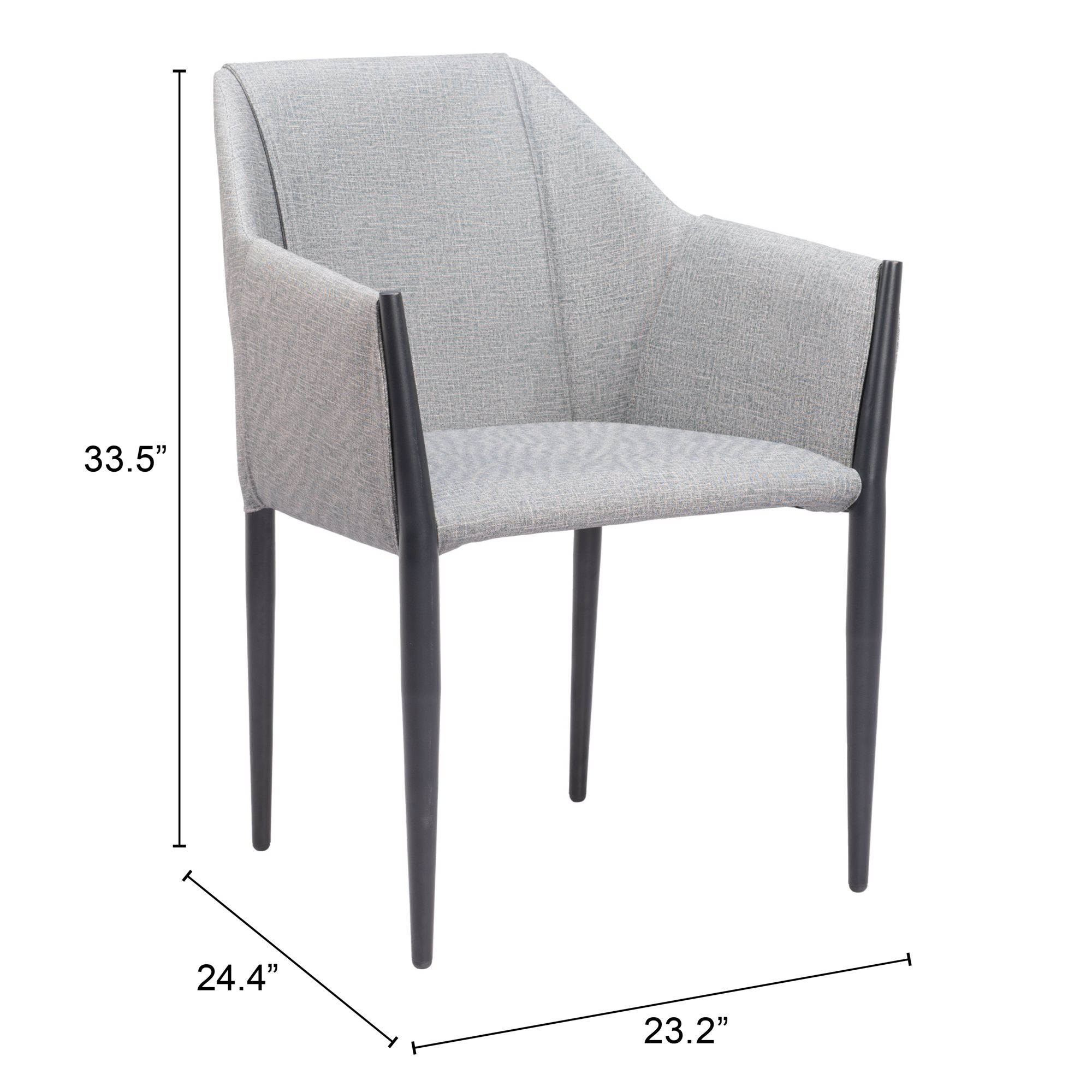 Andover Polyester/Steel Dining Chair