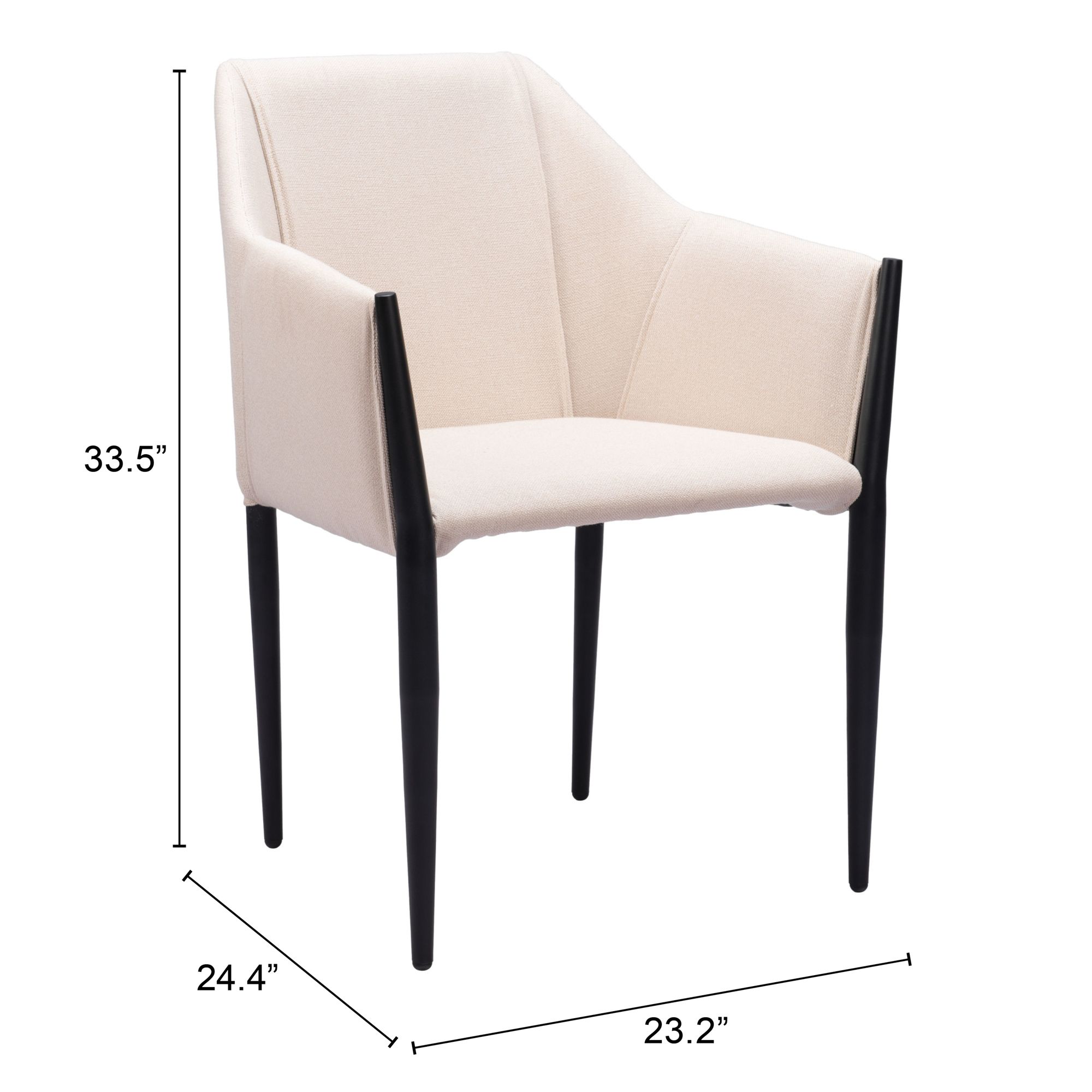 Andover Polyester/Steel Dining Chair