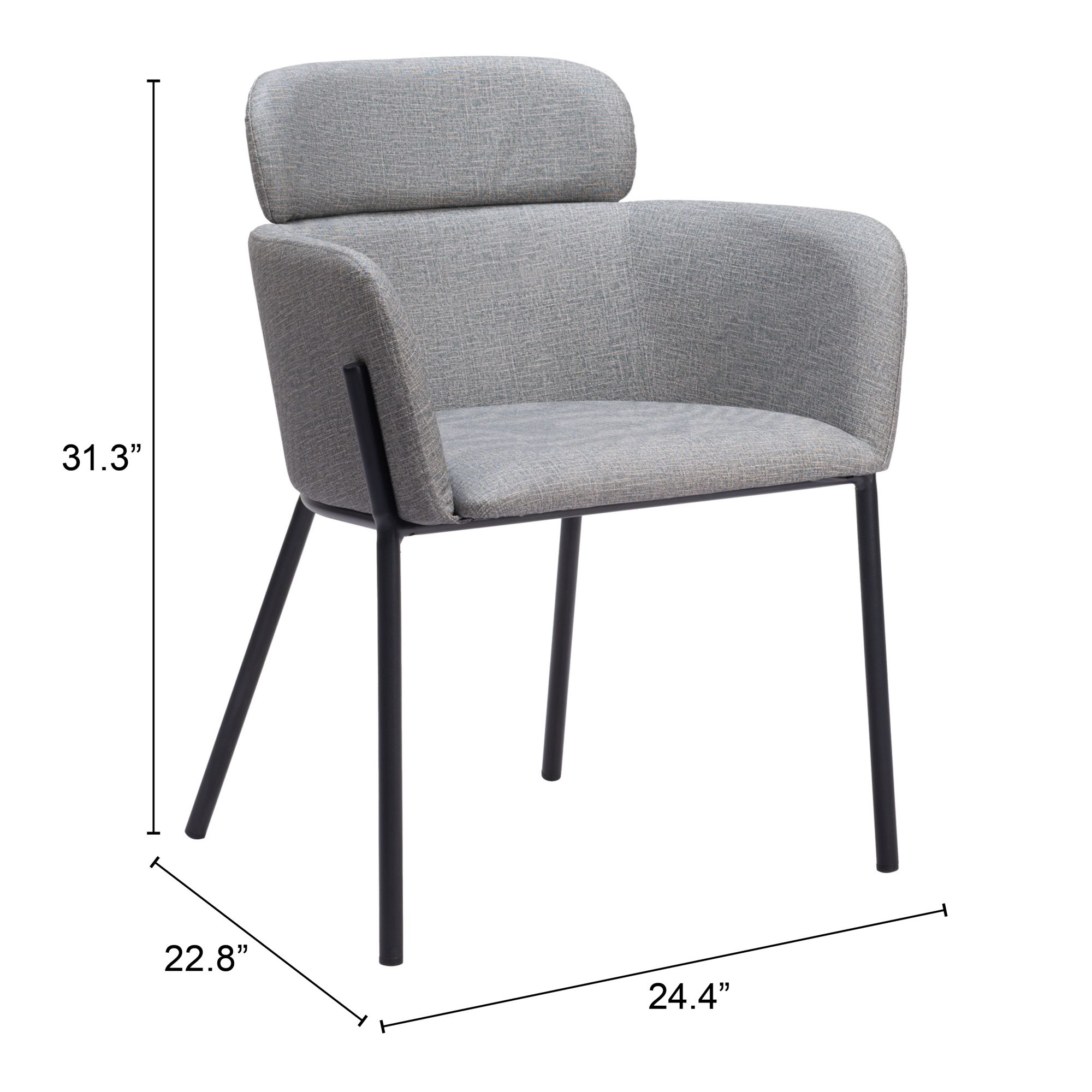 Bremor Polyurethane/Steel Dining Chair