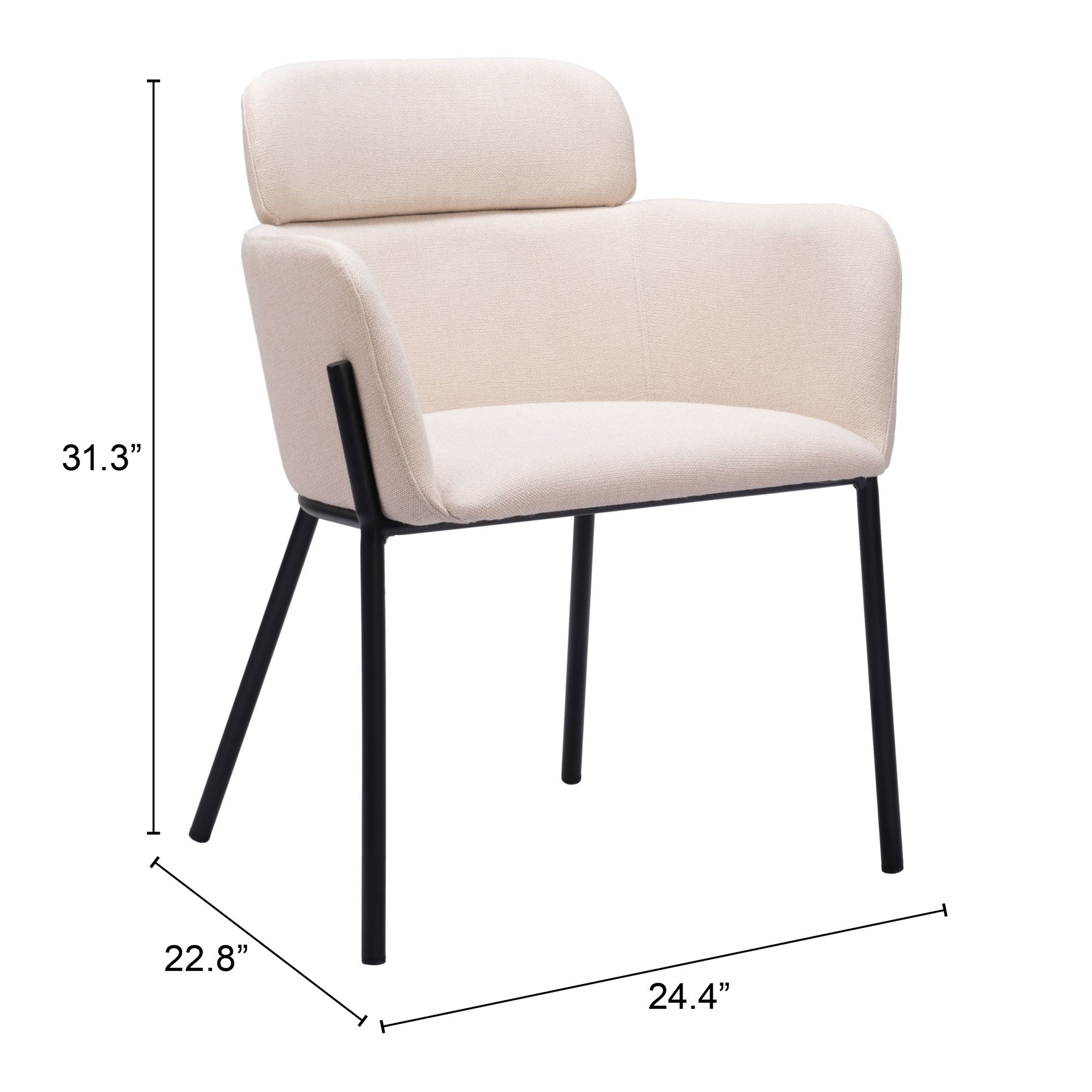 Bremor Polyester/Steel Dining Chair