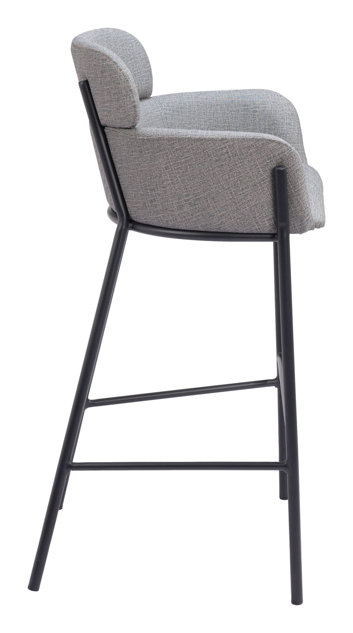 Bremor Fabric/Steel Barstool
