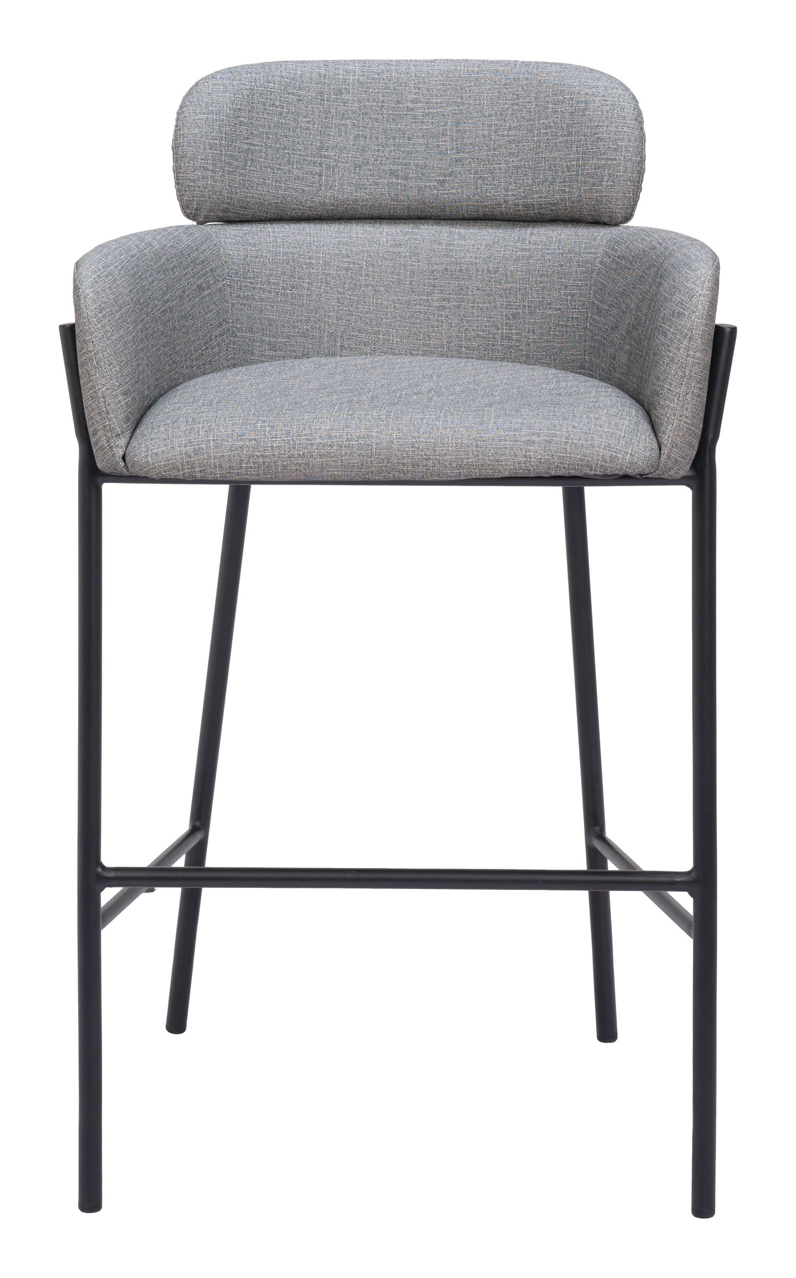 Bremor Fabric/Steel Barstool