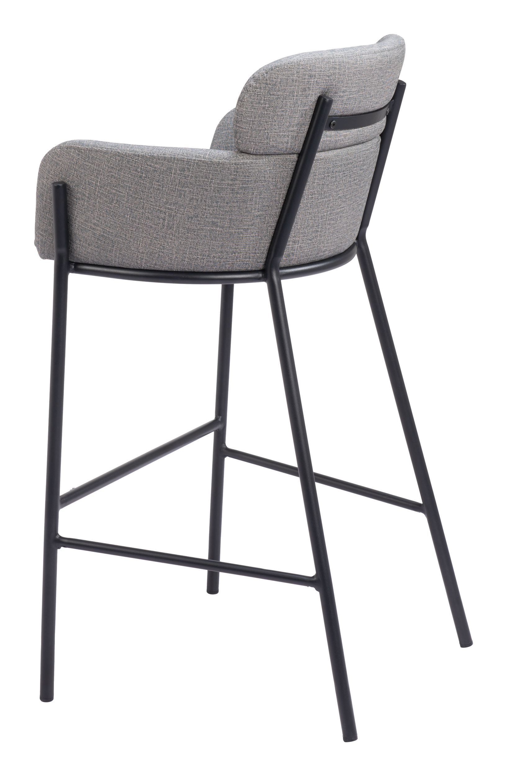 Bremor Fabric/Steel Barstool
