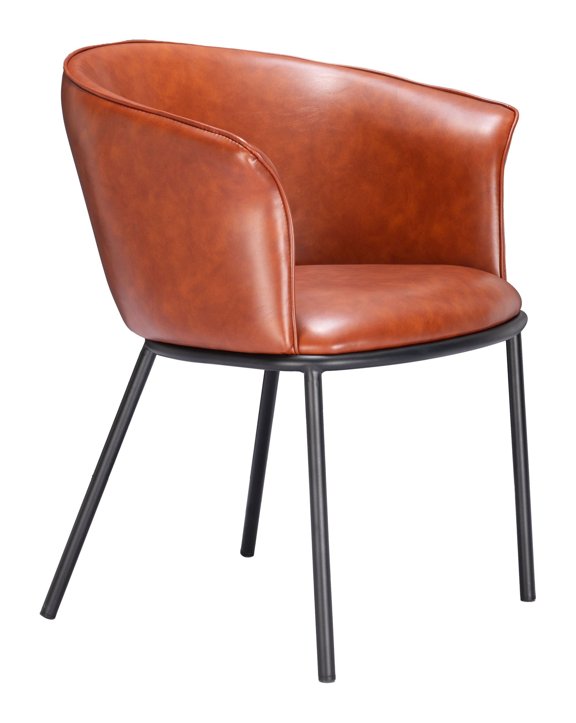 Garston Faux Leather/Steel Dining Chair