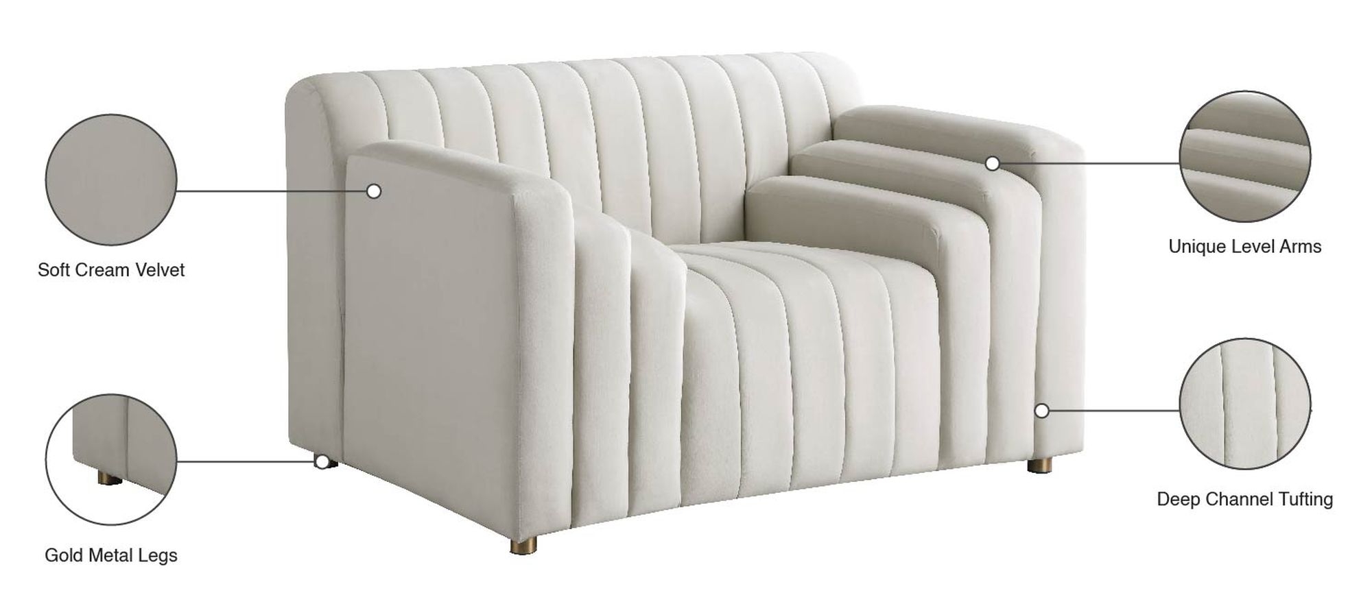 Naya Velvet Chair